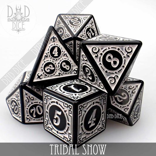 Tribal Snow Dice Set - Premium Dice Sets & Games from DND DICE - Just $7! Shop now at Game Crave Tournament Store