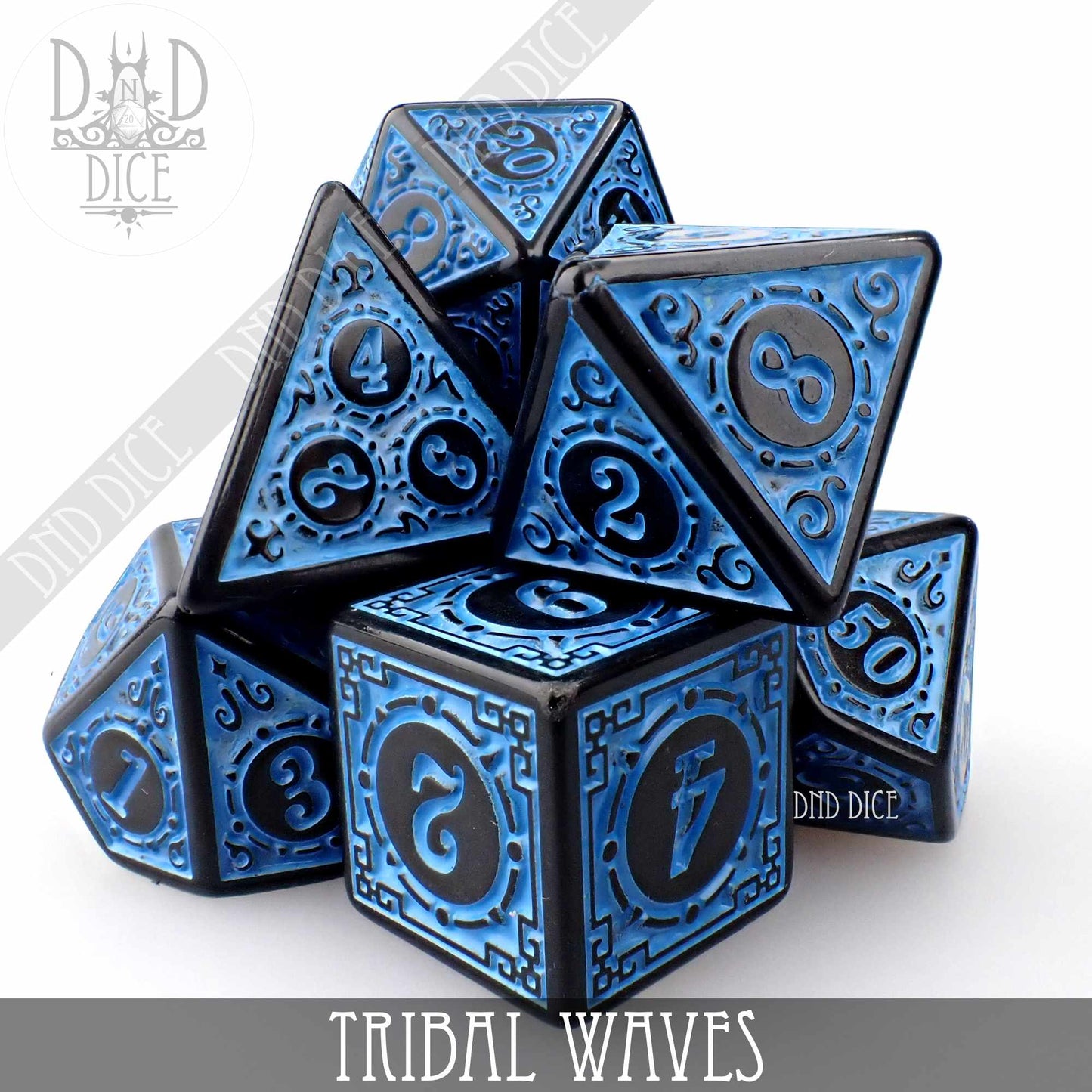 Tribal Waves Dice Set - Premium Dice Sets & Games from DND DICE - Just $7! Shop now at Game Crave Tournament Store