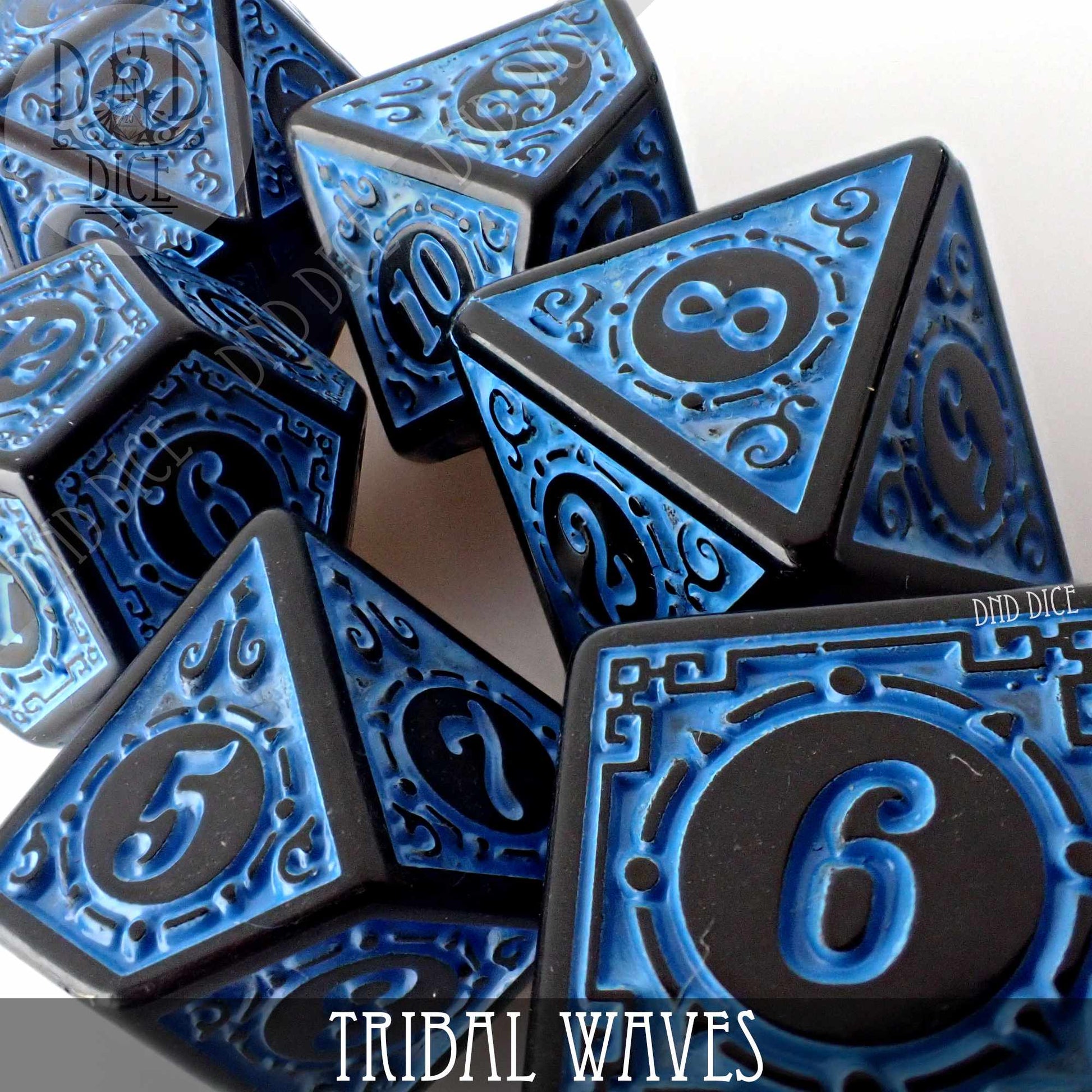 Tribal Waves Dice Set - Premium Dice Sets & Games from DND DICE - Just $7! Shop now at Game Crave Tournament Store