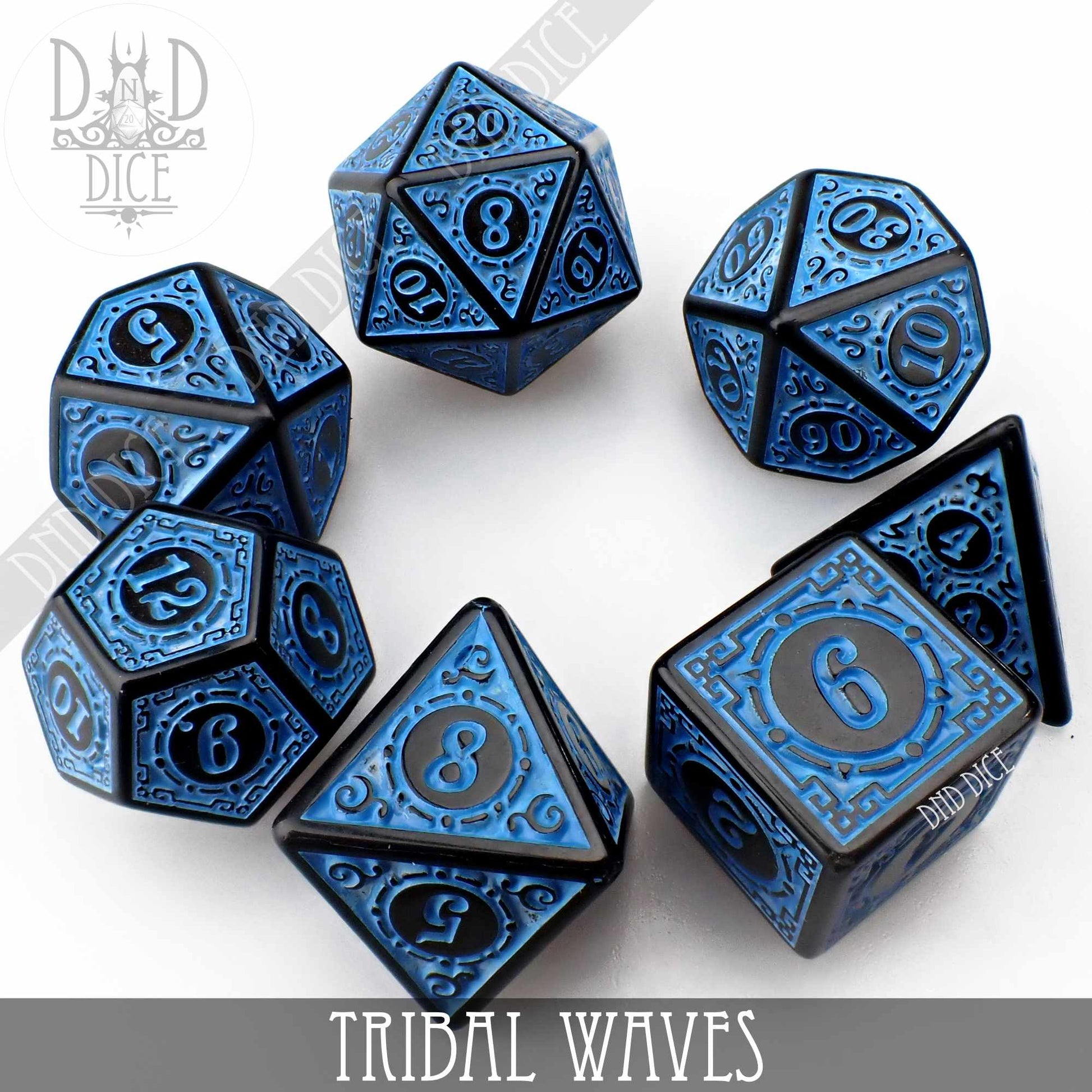 Tribal Waves Dice Set - Premium Dice Sets & Games from DND DICE - Just $7! Shop now at Game Crave Tournament Store