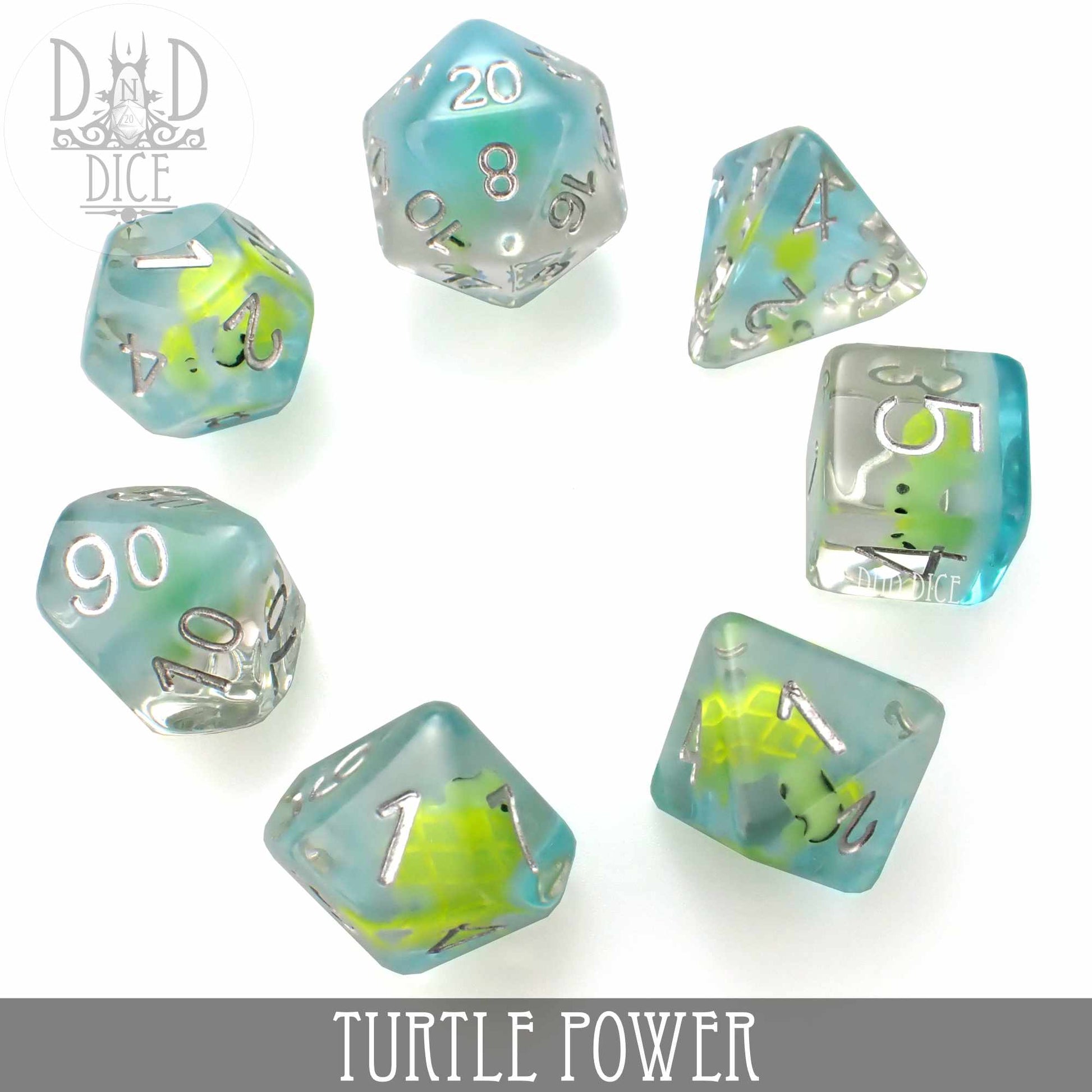 Turtle Power Dice Set - Premium Dice Sets & Games from DND DICE - Just $14! Shop now at Game Crave Tournament Store