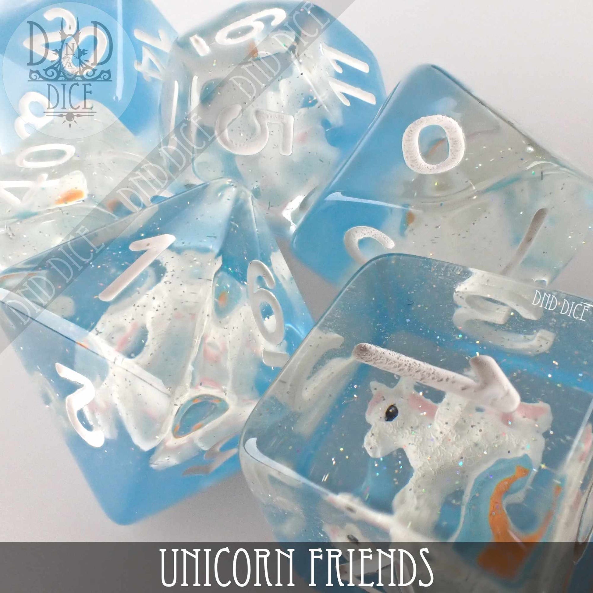 Unicorn Friends Dice Set - Premium Dice Sets & Games from DND DICE - Just $15! Shop now at Game Crave Tournament Store