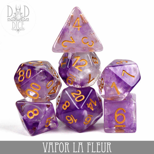 Vapor La Fleur Dice Set - Premium Dice Sets & Games from DND DICE - Just $10! Shop now at Game Crave Tournament Store