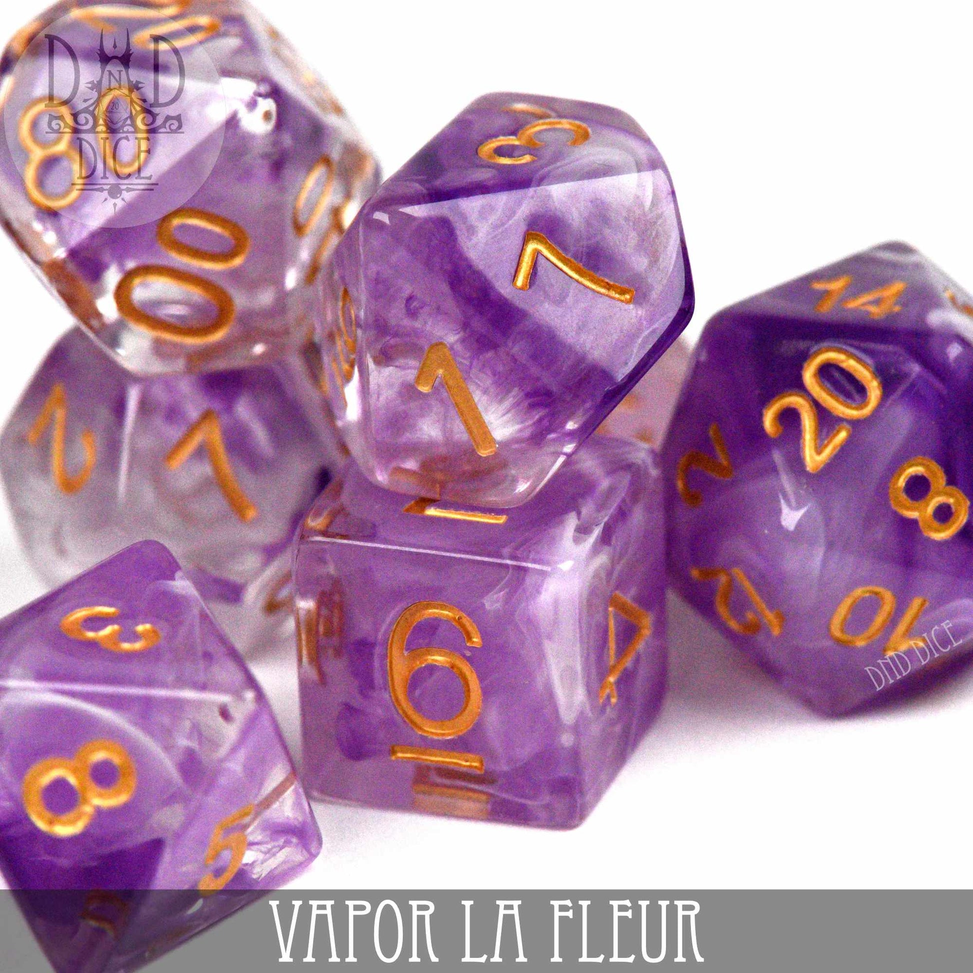 Vapor La Fleur Dice Set - Premium Dice Sets & Games from DND DICE - Just $10! Shop now at Game Crave Tournament Store