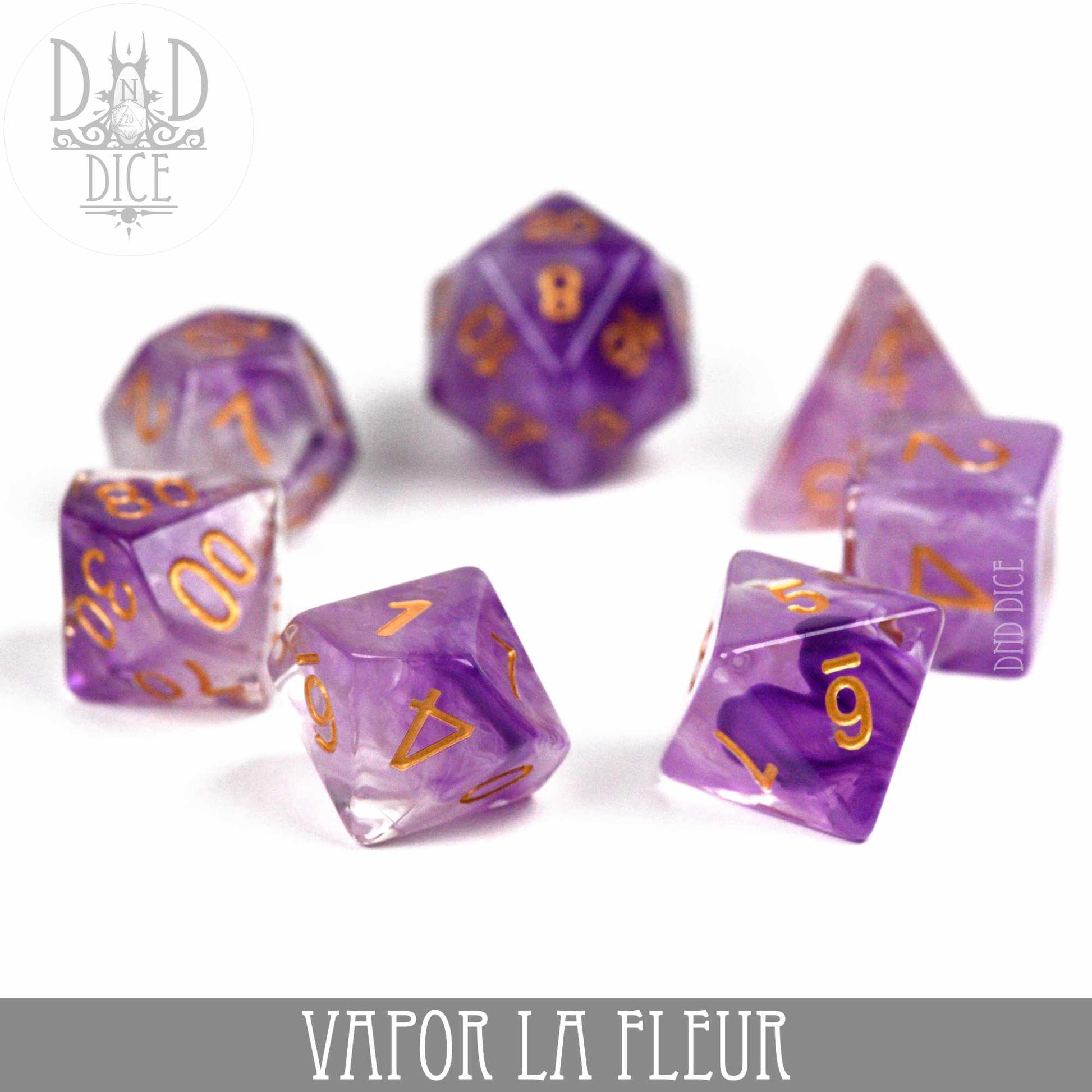 Vapor La Fleur Dice Set - Premium Dice Sets & Games from DND DICE - Just $10! Shop now at Game Crave Tournament Store