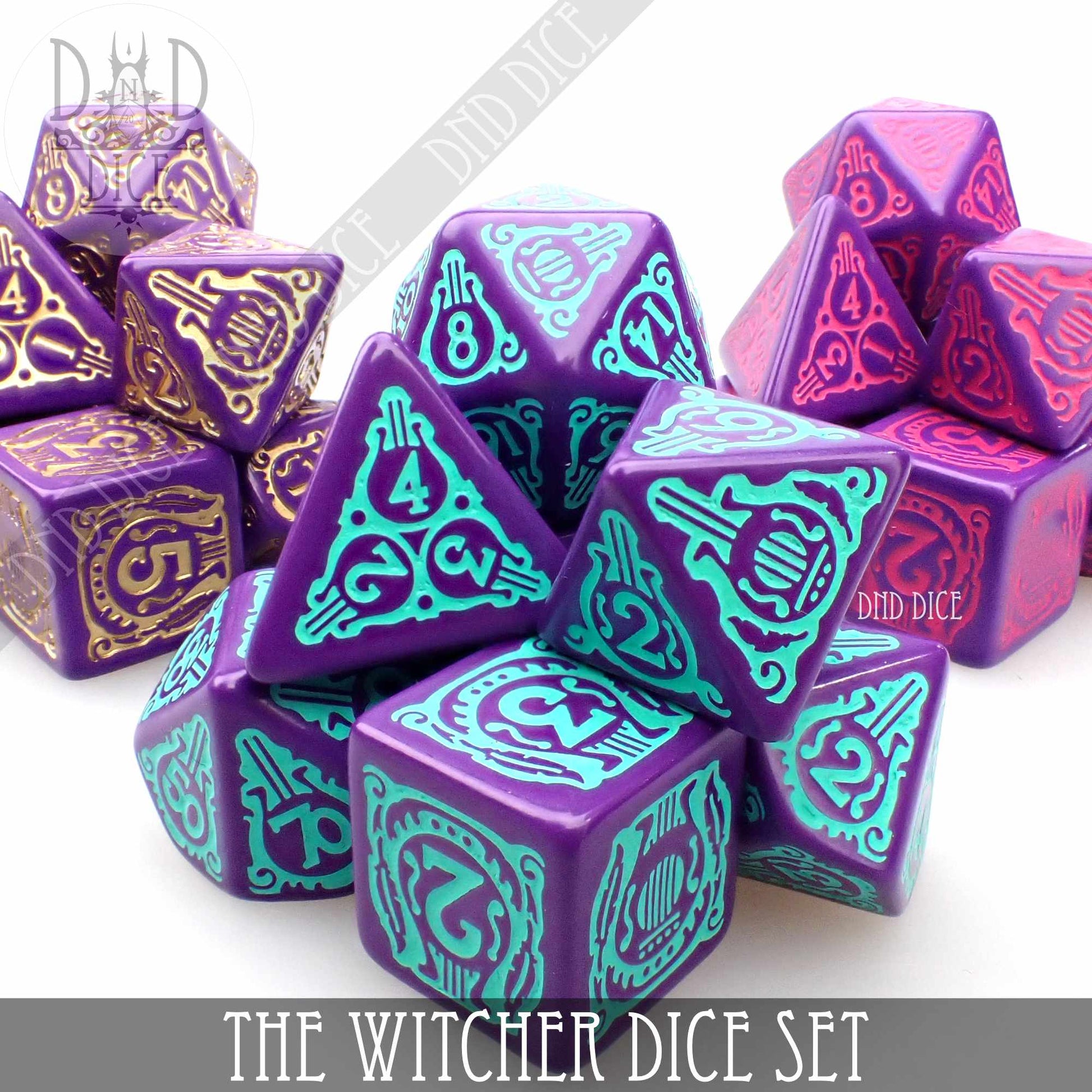 The Witcher Dice Set and Coin - Dandelion / Jaskier - Premium Dice Sets & Games from DND DICE - Just $23! Shop now at Game Crave Tournament Store