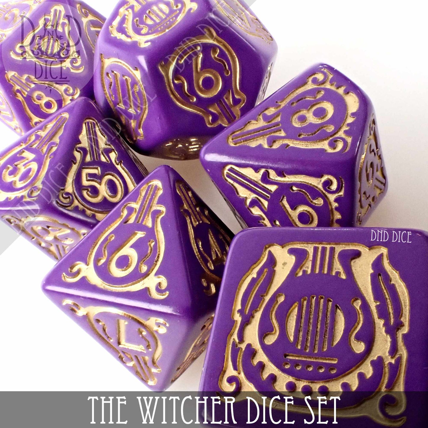 The Witcher Dice Set and Coin - Dandelion / Jaskier - Premium Dice Sets & Games from DND DICE - Just $23! Shop now at Game Crave Tournament Store