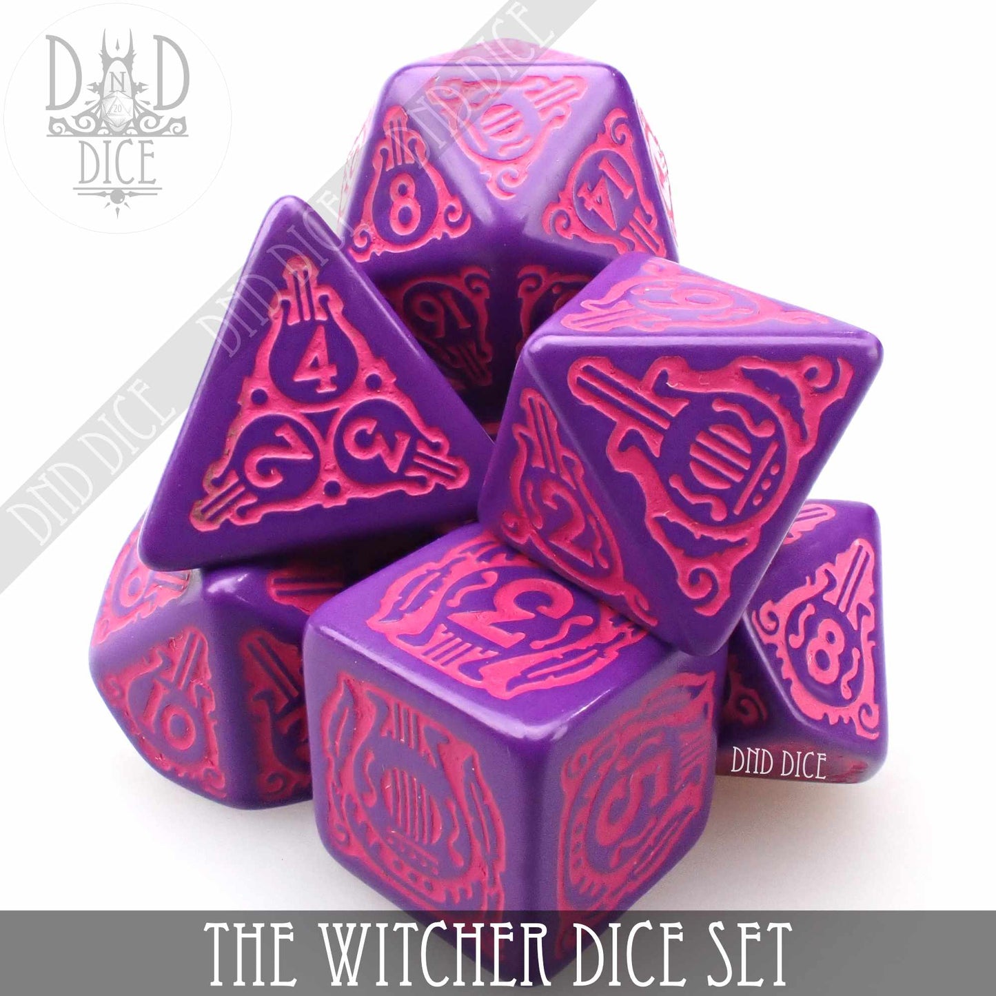 The Witcher Dice Set and Coin - Dandelion / Jaskier - Premium Dice Sets & Games from DND DICE - Just $23! Shop now at Game Crave Tournament Store