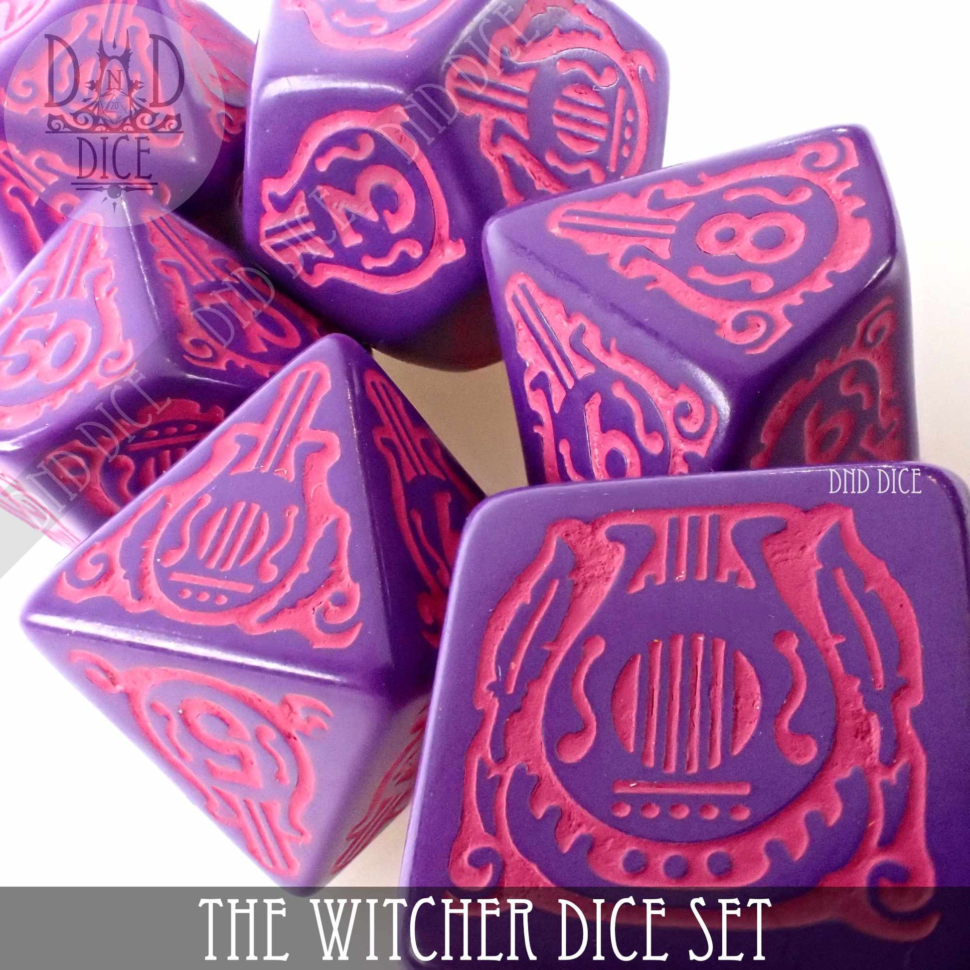 The Witcher Dice Set and Coin - Dandelion / Jaskier - Premium Dice Sets & Games from DND DICE - Just $23! Shop now at Game Crave Tournament Store