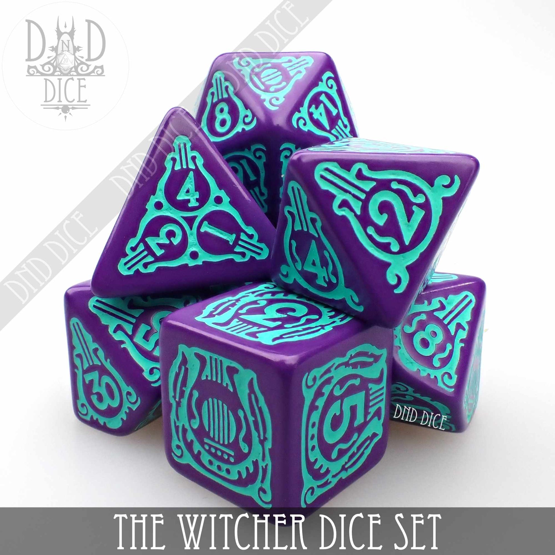 The Witcher Dice Set and Coin - Dandelion / Jaskier - Premium Dice Sets & Games from DND DICE - Just $23! Shop now at Game Crave Tournament Store