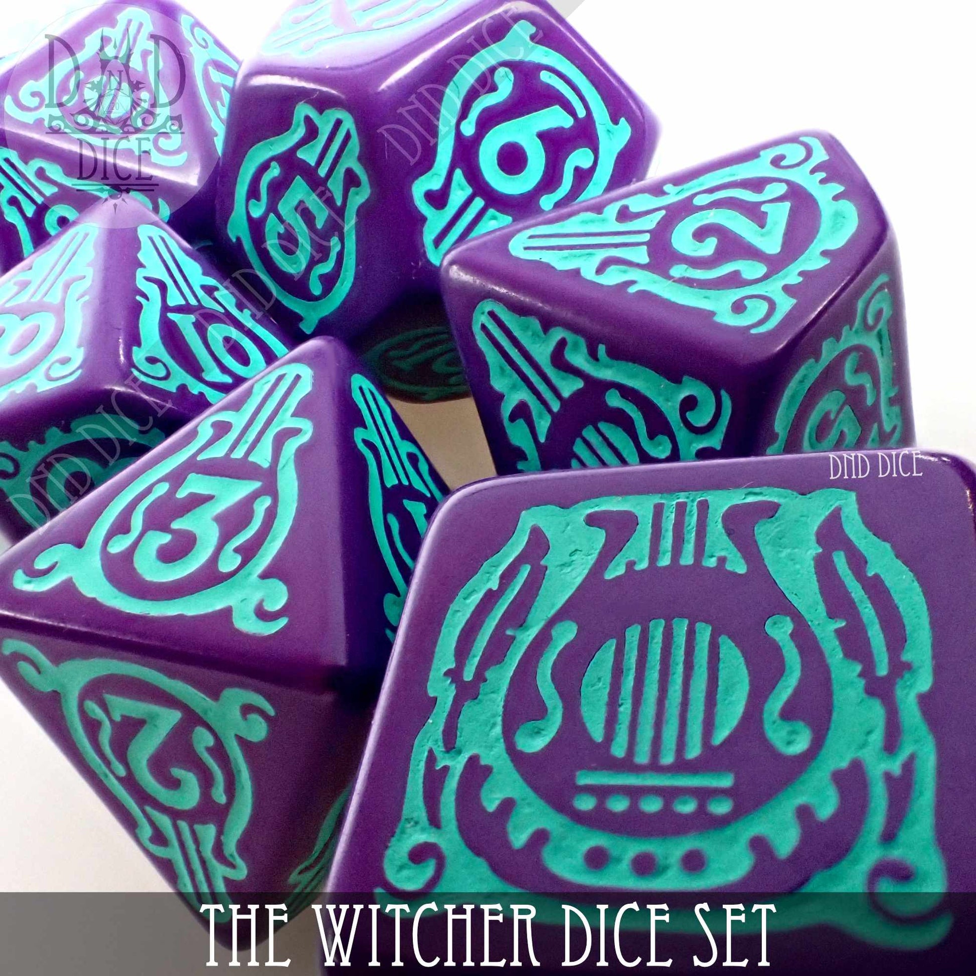 The Witcher Dice Set and Coin - Dandelion / Jaskier - Premium Dice Sets & Games from DND DICE - Just $23! Shop now at Game Crave Tournament Store