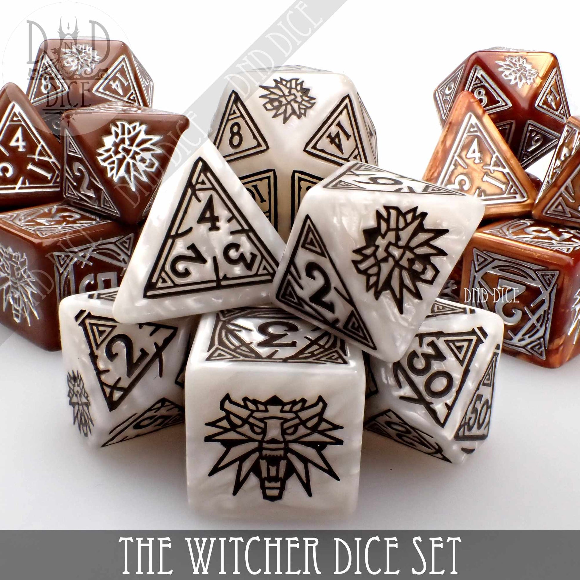 The Witcher Dice Set and Coin - Geralt - Premium Dice Sets & Games from DND DICE - Just $23! Shop now at Game Crave Tournament Store