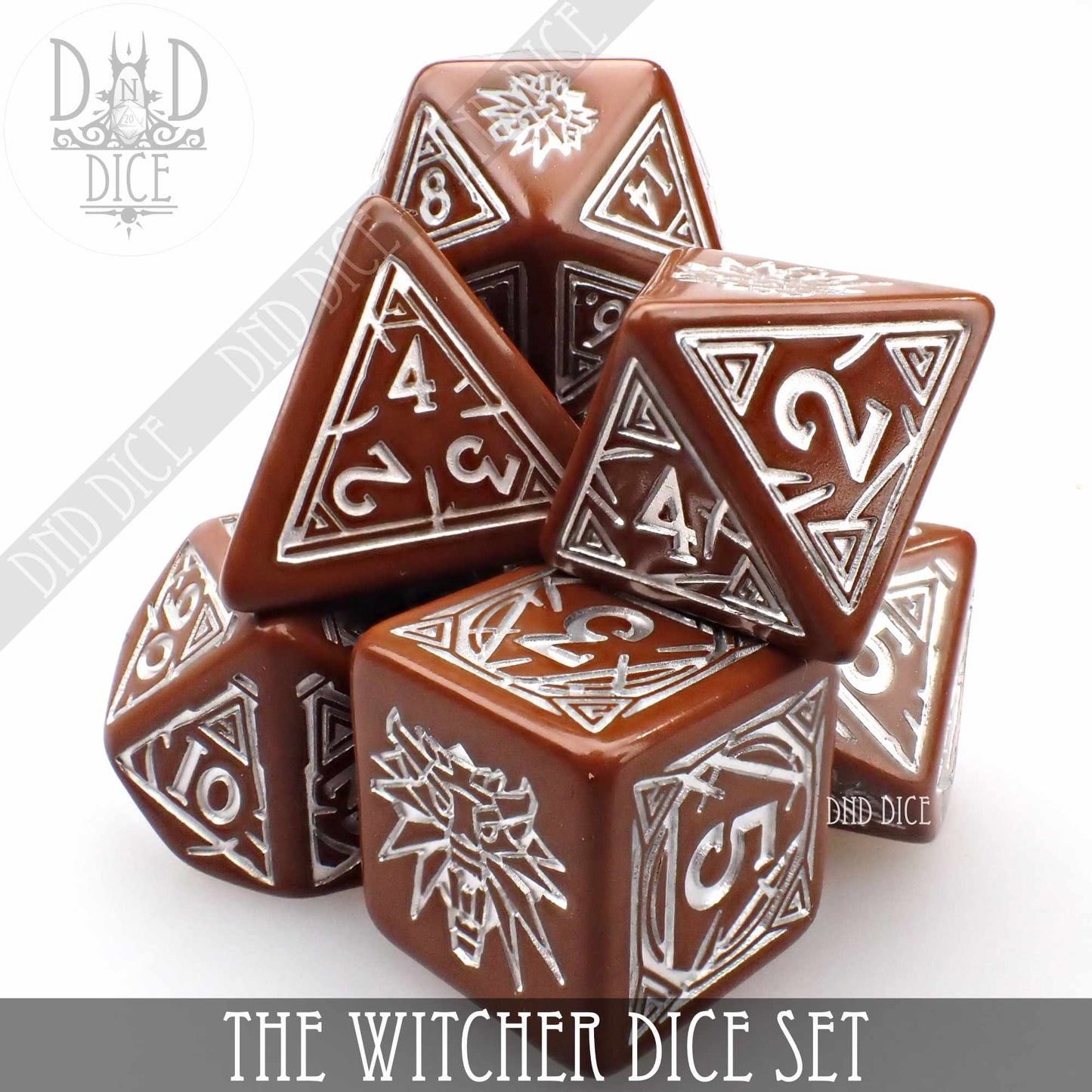 The Witcher Dice Set and Coin - Geralt - Premium Dice Sets & Games from DND DICE - Just $23! Shop now at Game Crave Tournament Store