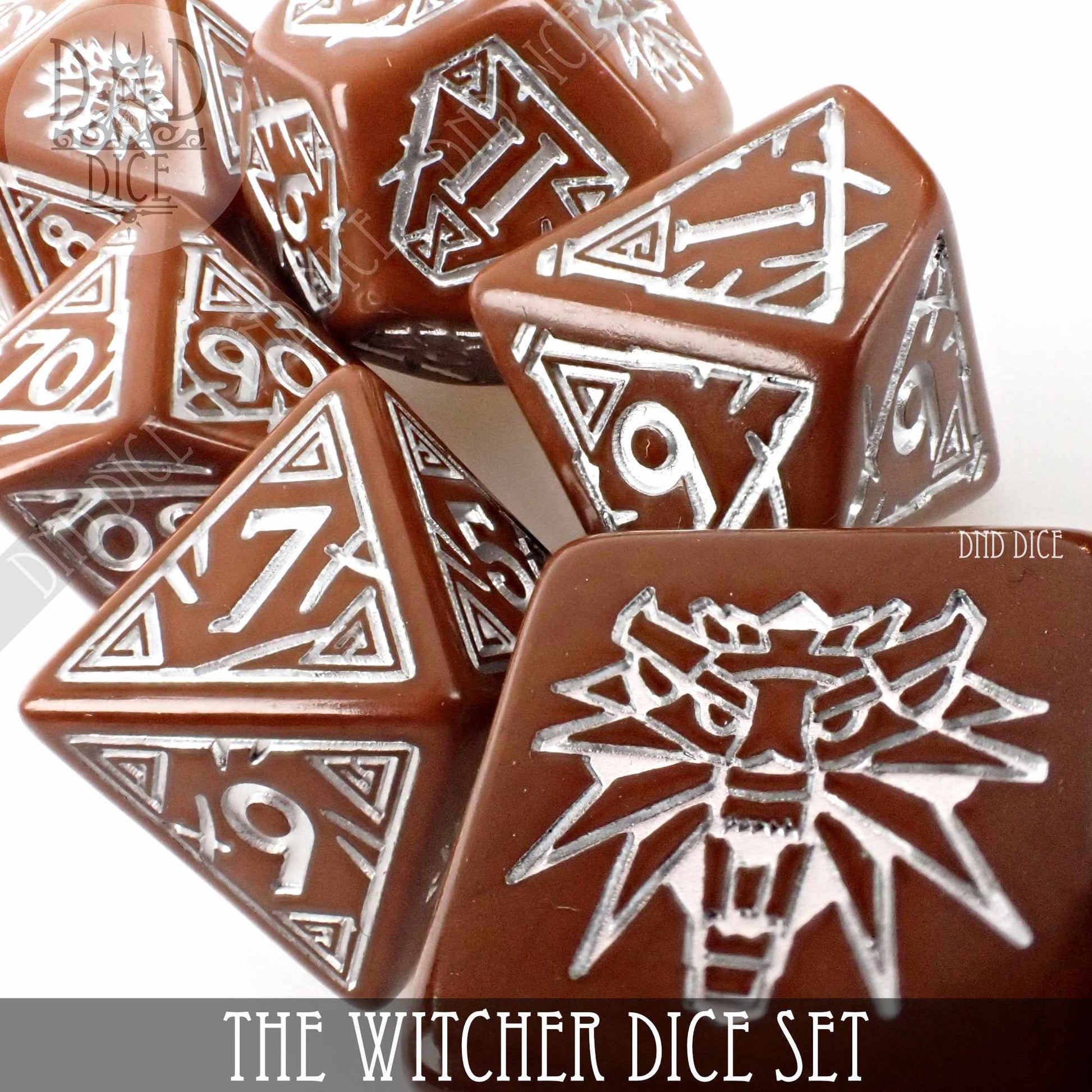 The Witcher Dice Set and Coin - Geralt - Premium Dice Sets & Games from DND DICE - Just $23! Shop now at Game Crave Tournament Store