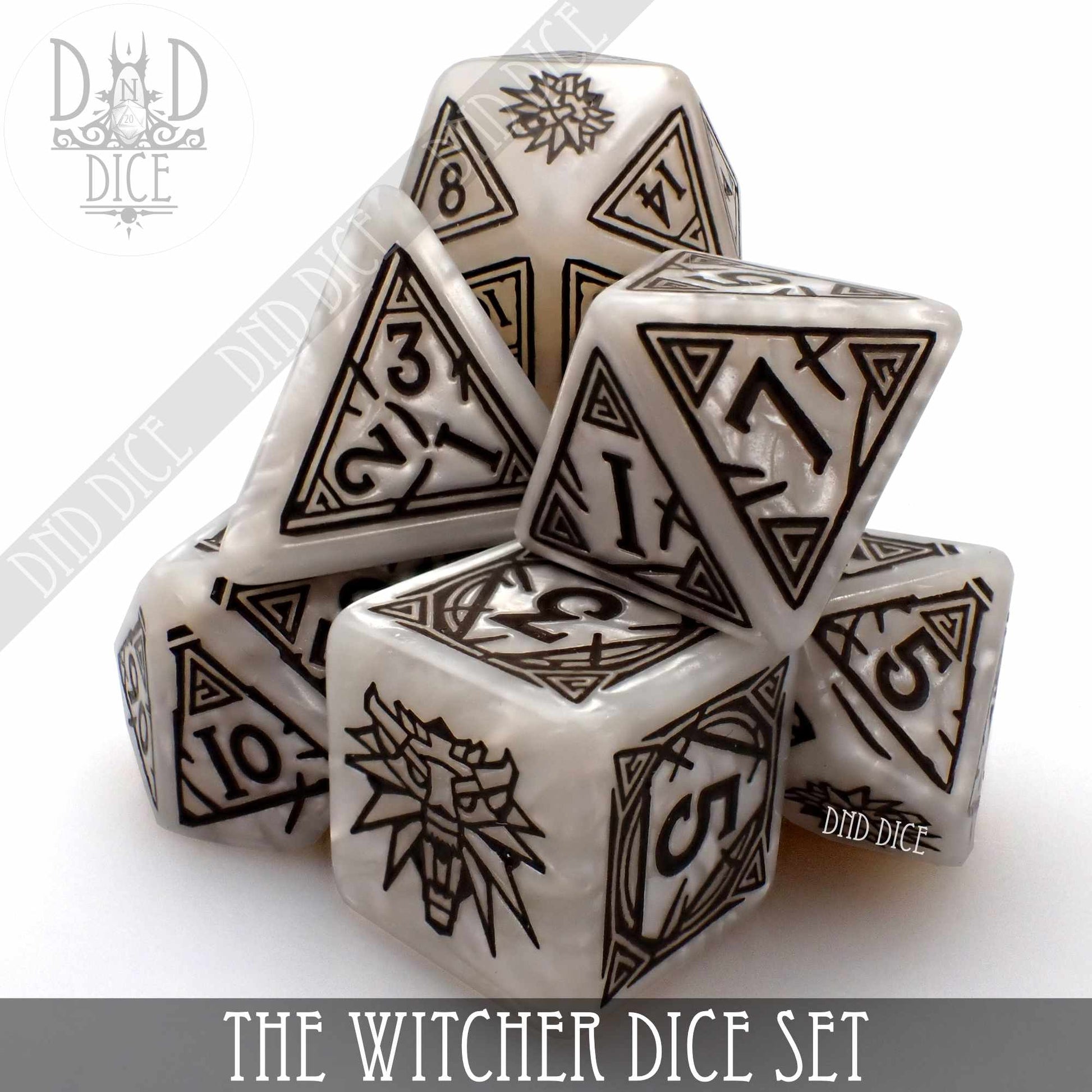 The Witcher Dice Set and Coin - Geralt - Premium Dice Sets & Games from DND DICE - Just $23! Shop now at Game Crave Tournament Store