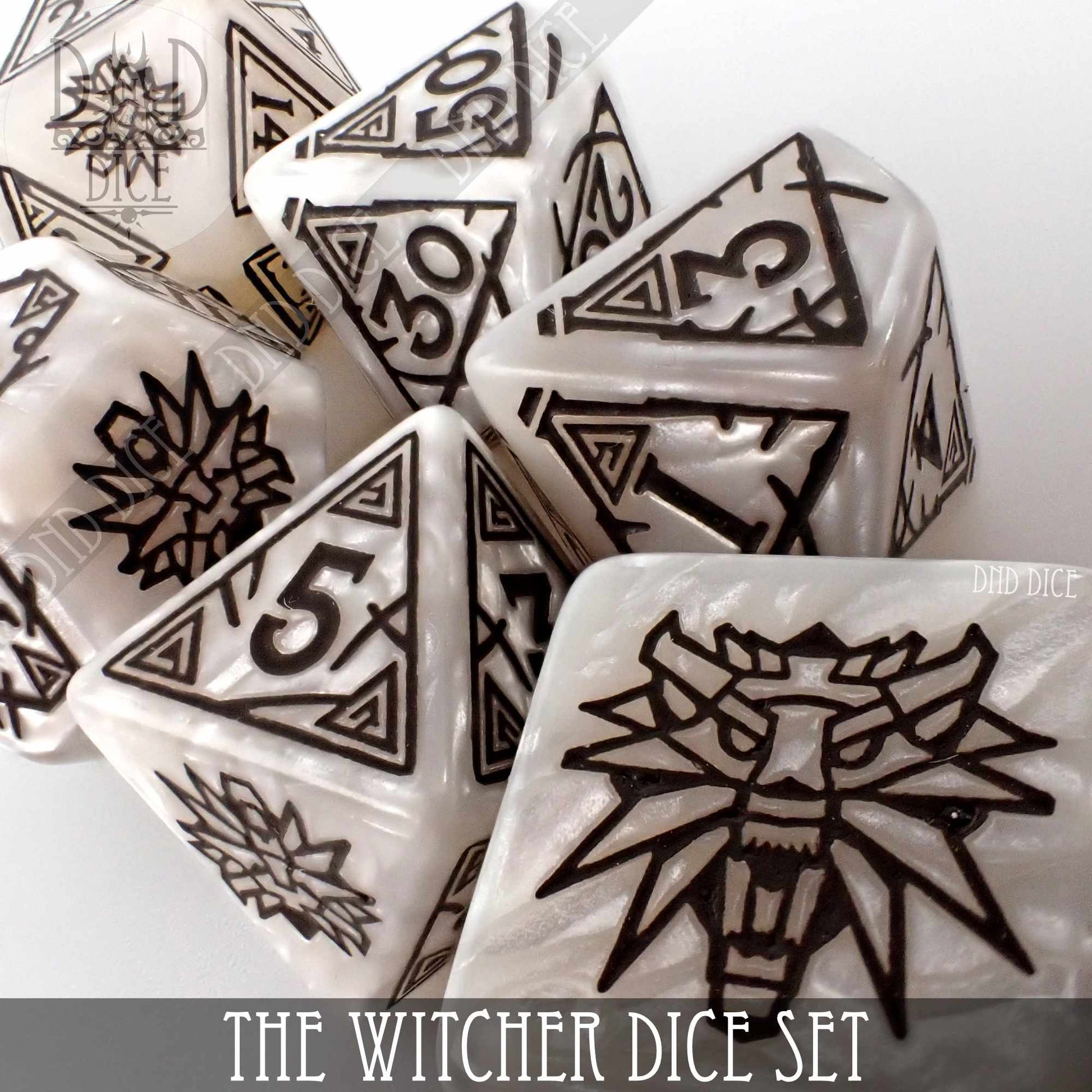 The Witcher Dice Set and Coin - Geralt - Premium Dice Sets & Games from DND DICE - Just $23! Shop now at Game Crave Tournament Store