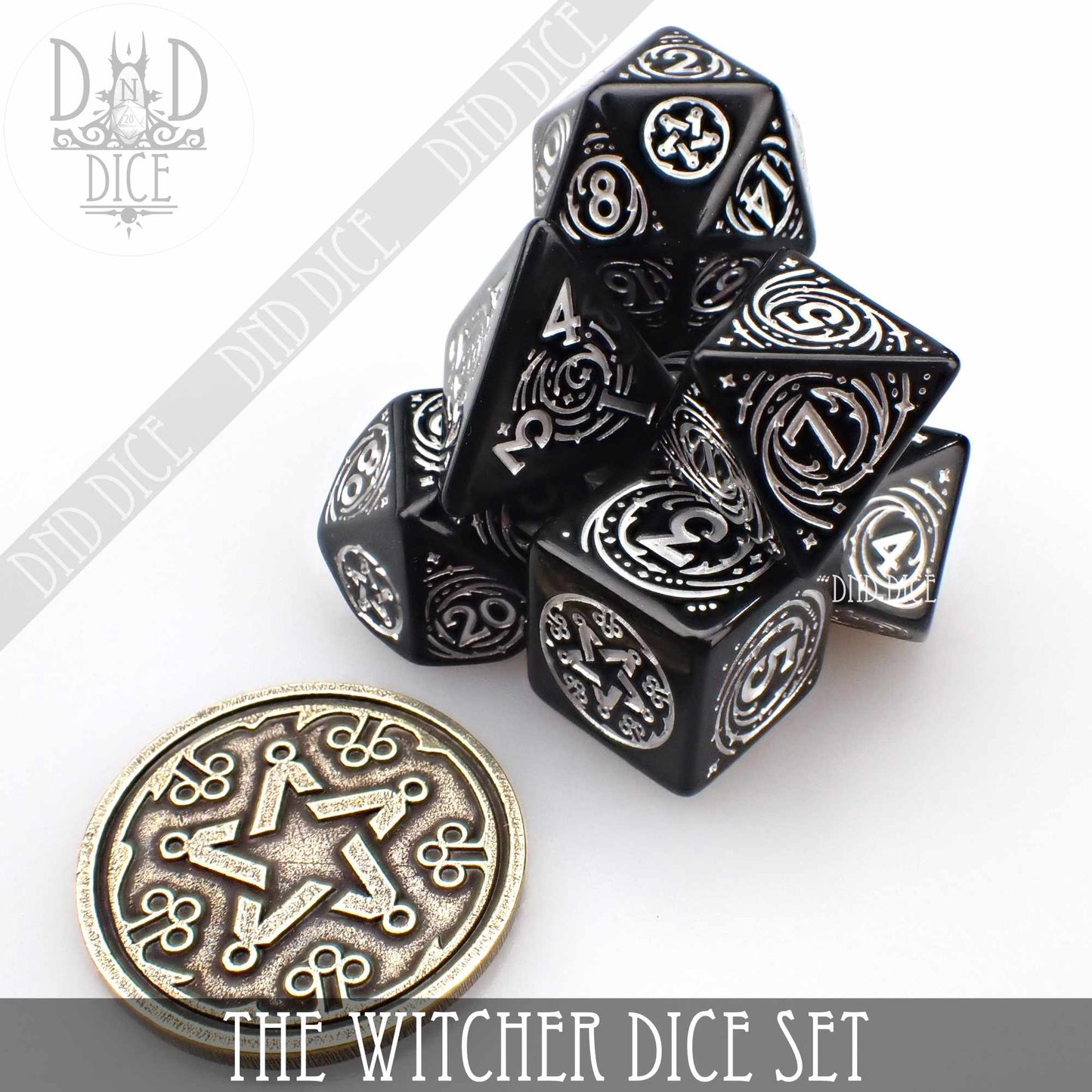 The Witcher Dice Set and Coin - Yennefer - Premium Dice Sets & Games from DND DICE - Just $23! Shop now at Game Crave Tournament Store