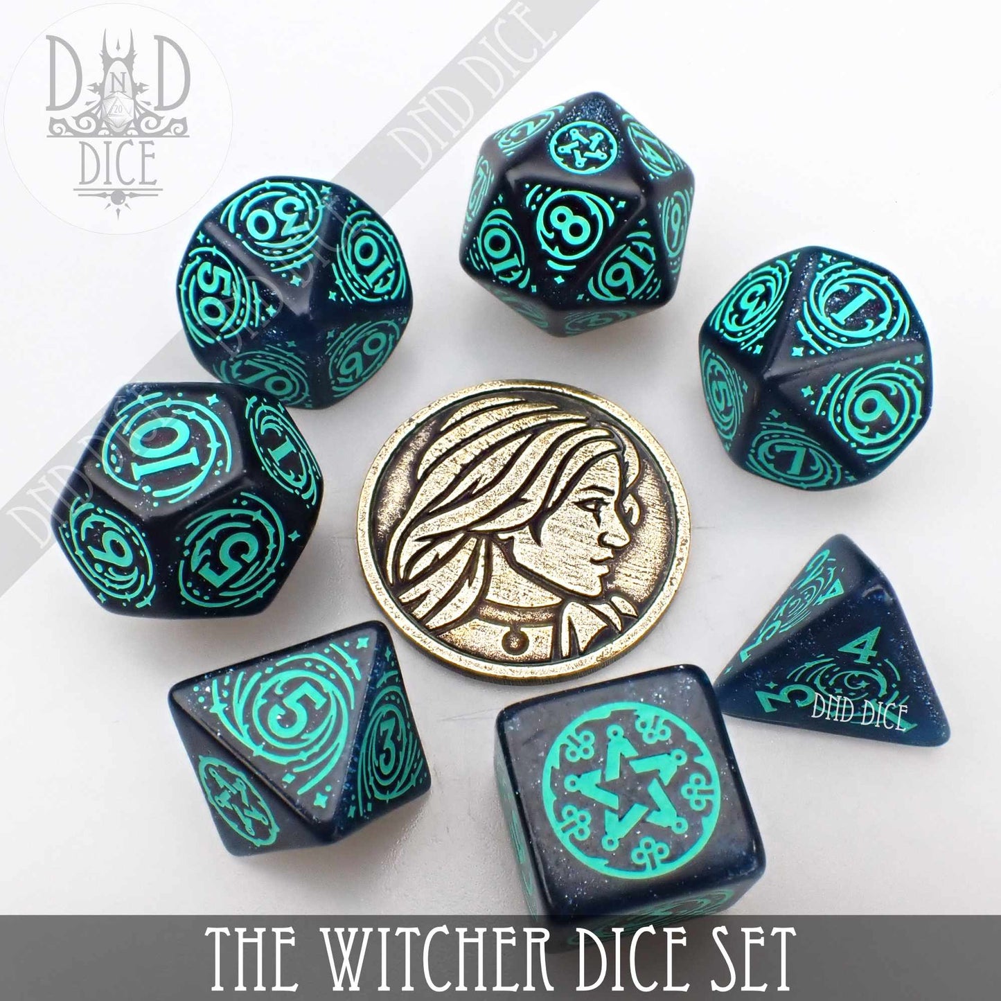 The Witcher Dice Set and Coin - Yennefer - Premium Dice Sets & Games from DND DICE - Just $23! Shop now at Game Crave Tournament Store