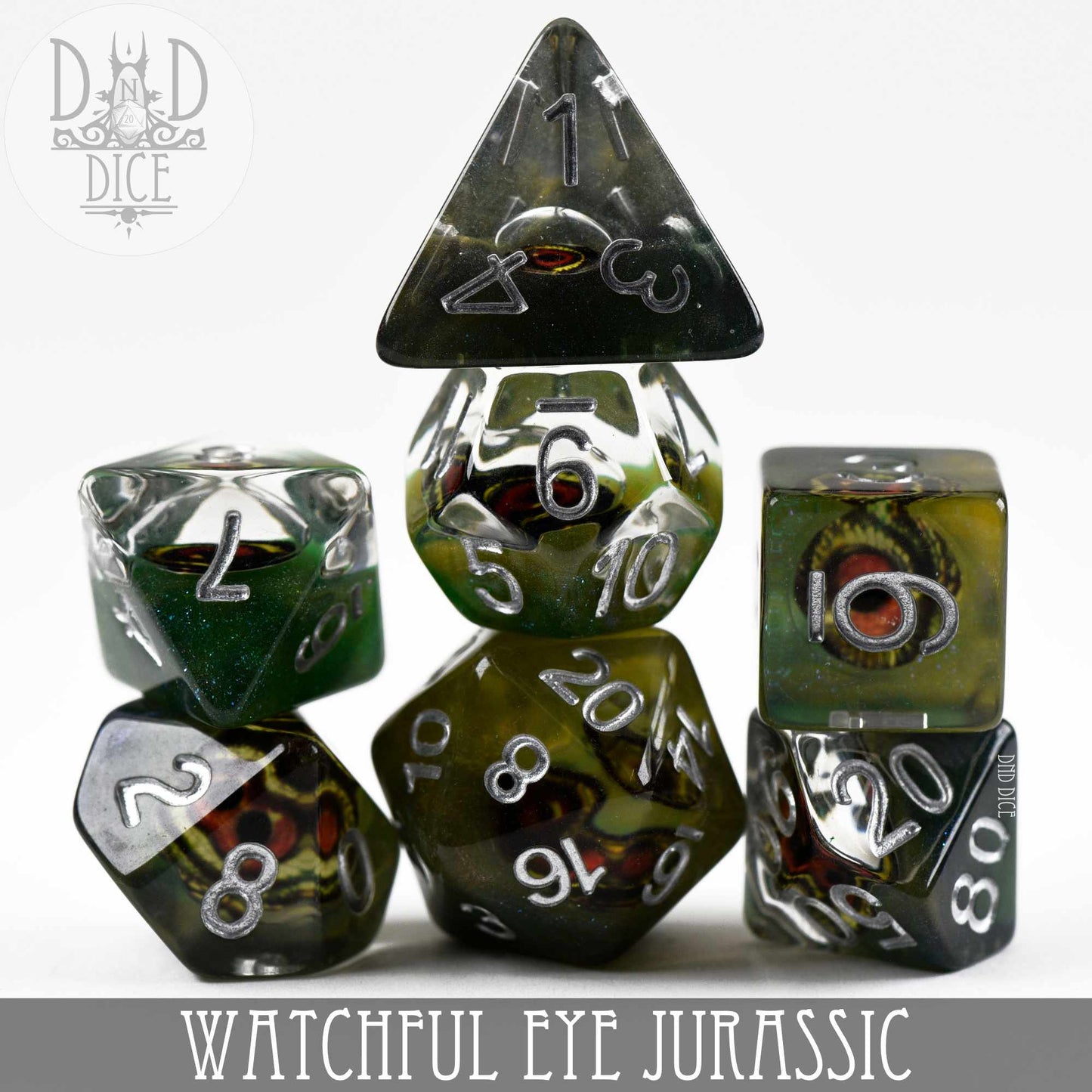 Watchful Eye - Jurassic Dice Set - Premium Dice Sets & Games from DND DICE - Just $14! Shop now at Game Crave Tournament Store