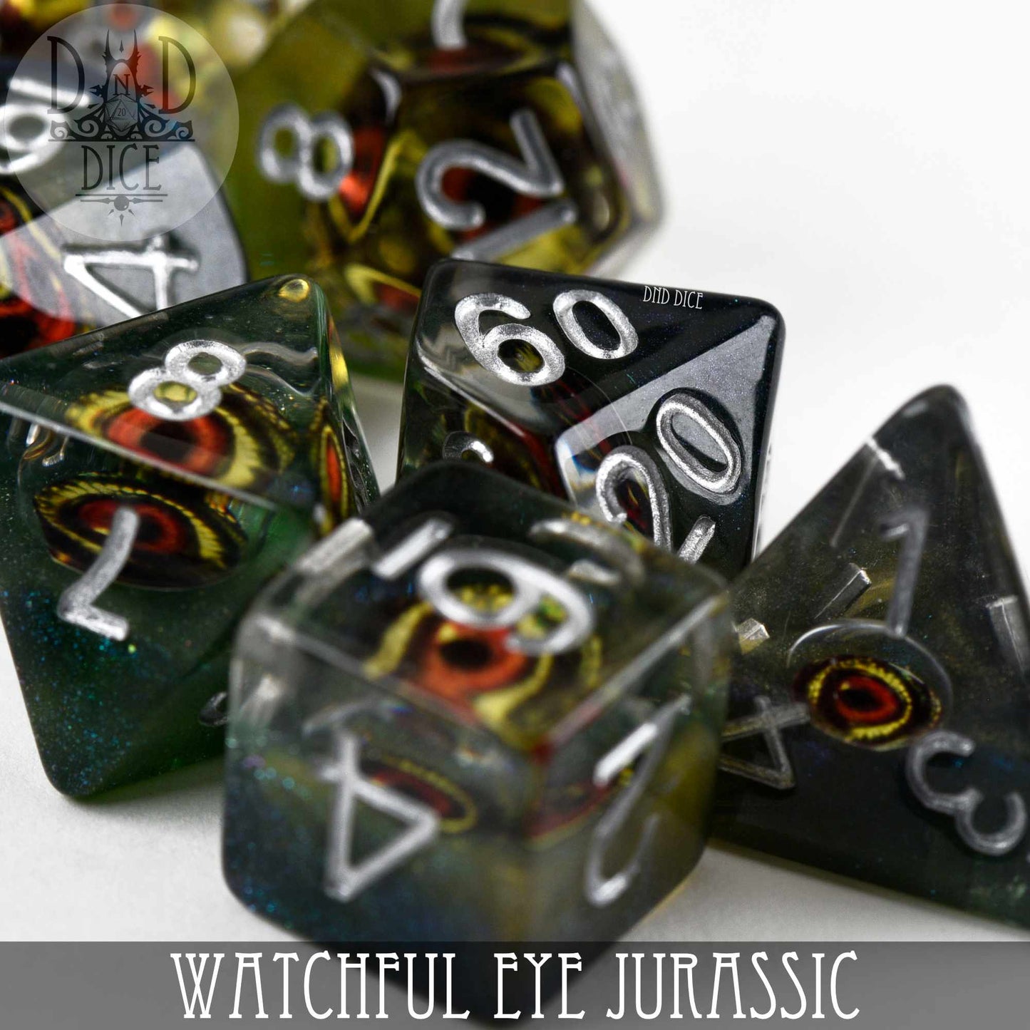 Watchful Eye - Jurassic Dice Set - Premium Dice Sets & Games from DND DICE - Just $14! Shop now at Game Crave Tournament Store