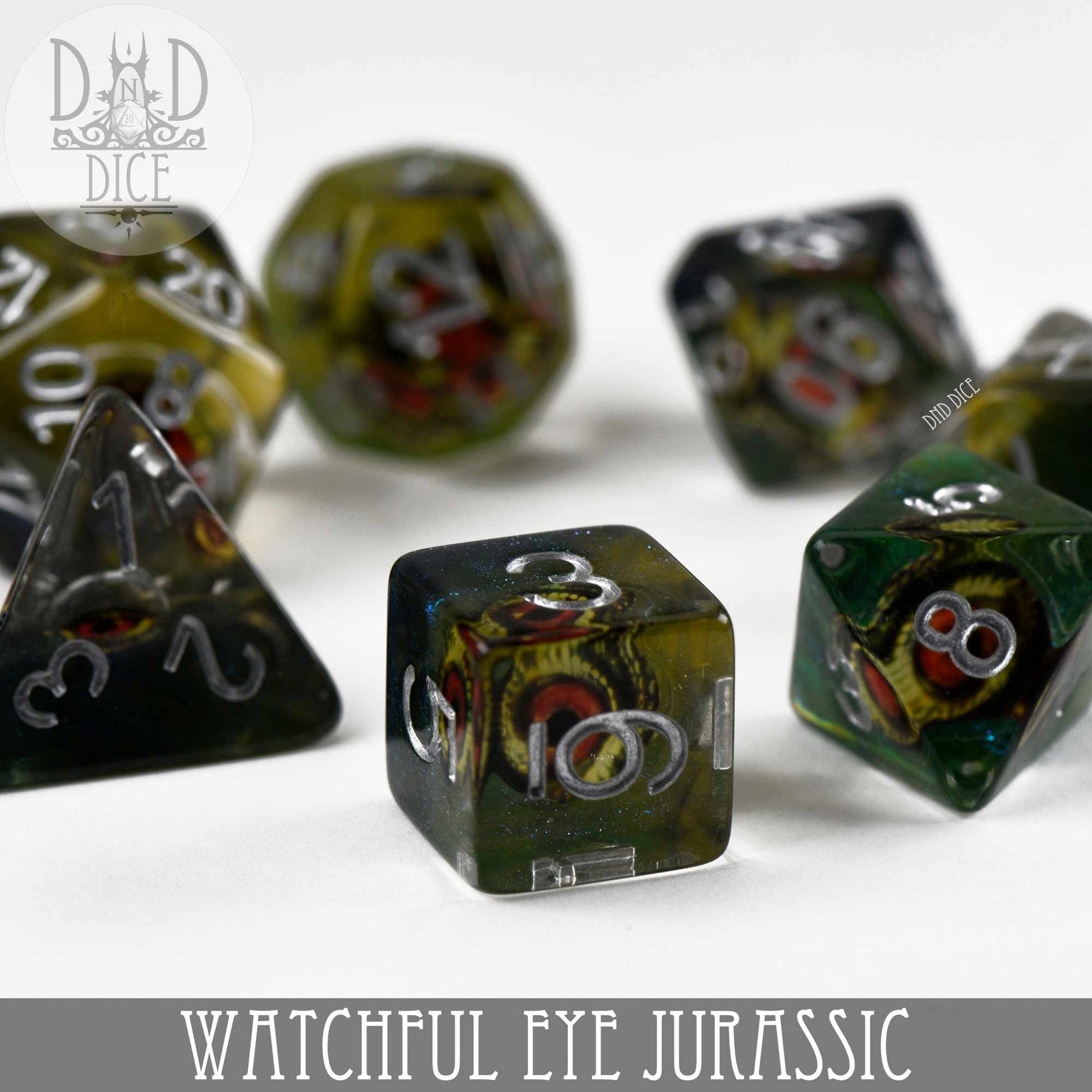 Watchful Eye - Jurassic Dice Set - Premium Dice Sets & Games from DND DICE - Just $14! Shop now at Game Crave Tournament Store