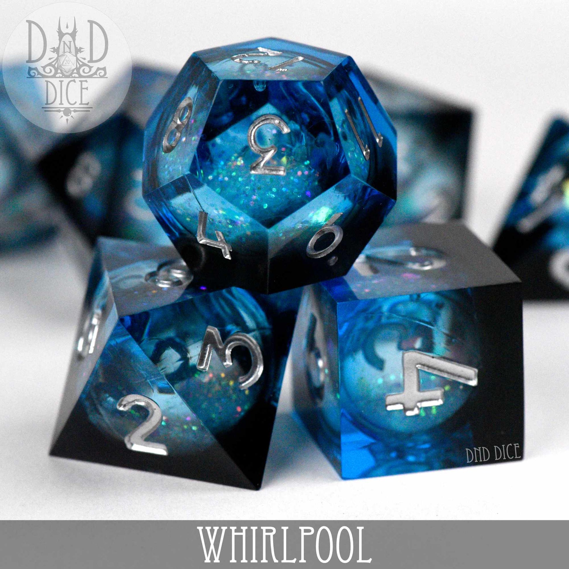 Whirlpool Liquid Core Dice Set - Premium Dice Sets & Games from DND DICE - Just $40! Shop now at Game Crave Tournament Store