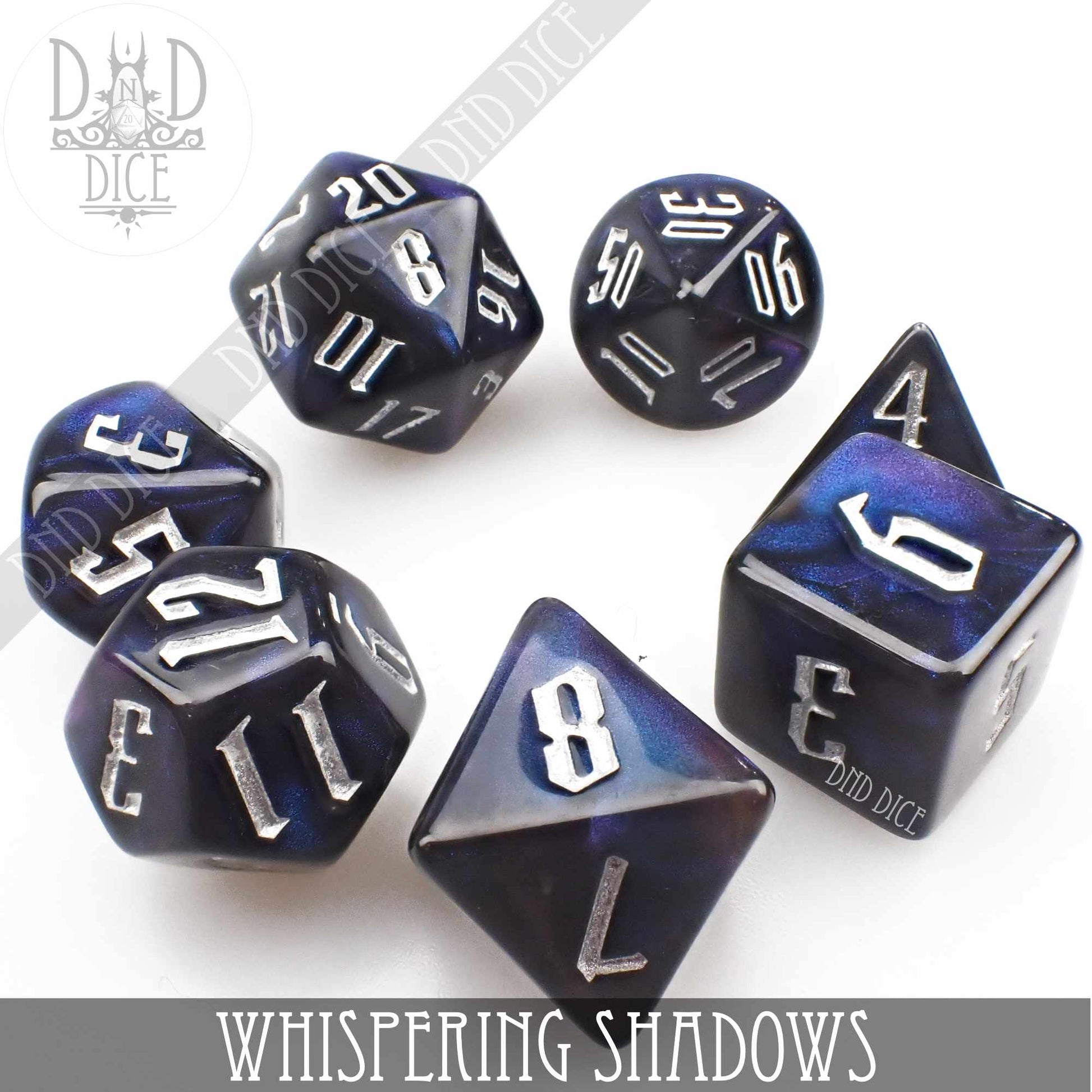 Whispering Shadows Dice Set - Premium Dice Sets & Games from DND DICE - Just $8! Shop now at Game Crave Tournament Store