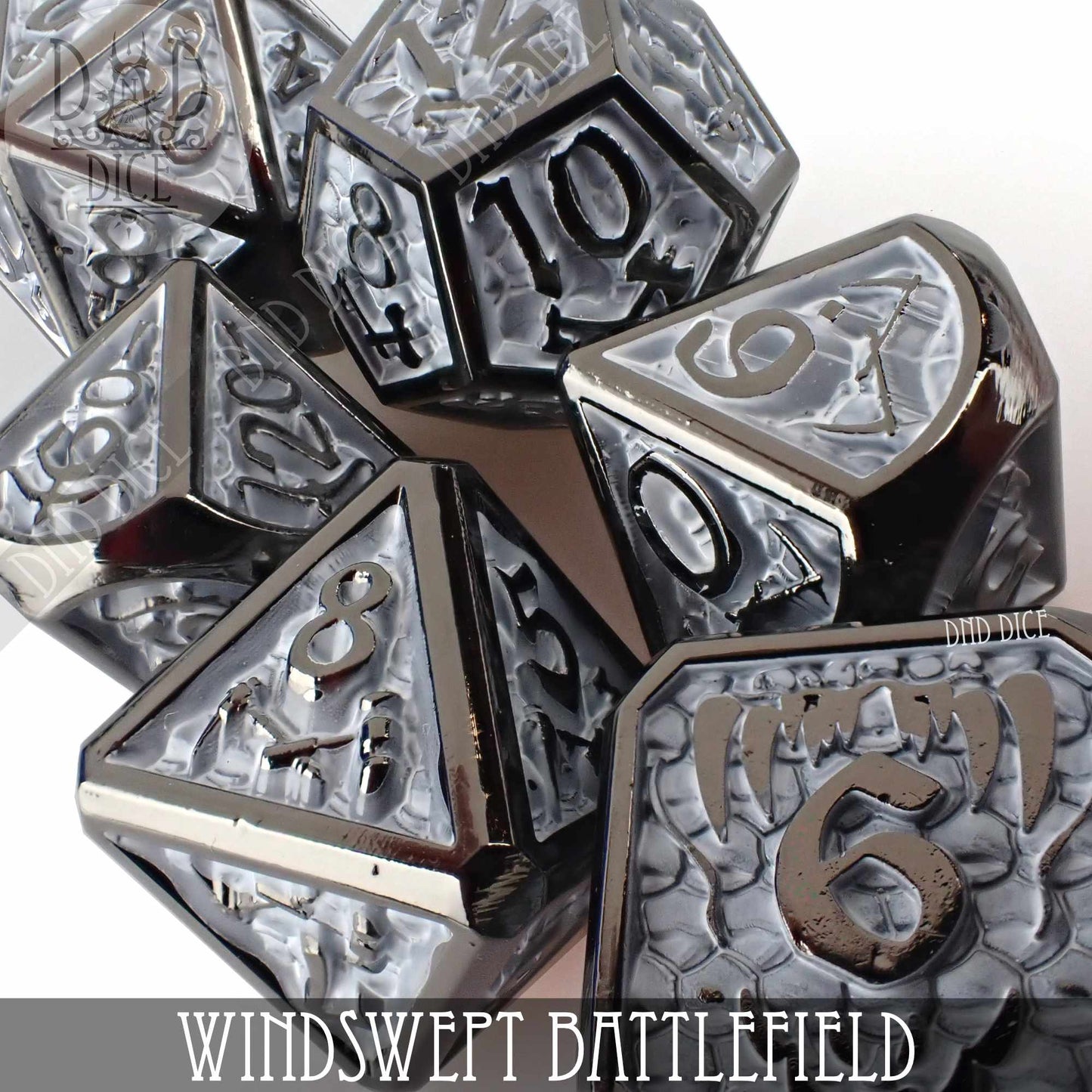 Windswept Battlefield Metal Dice Set - Premium Dice Sets & Games from DND DICE - Just $30! Shop now at Game Crave Tournament Store