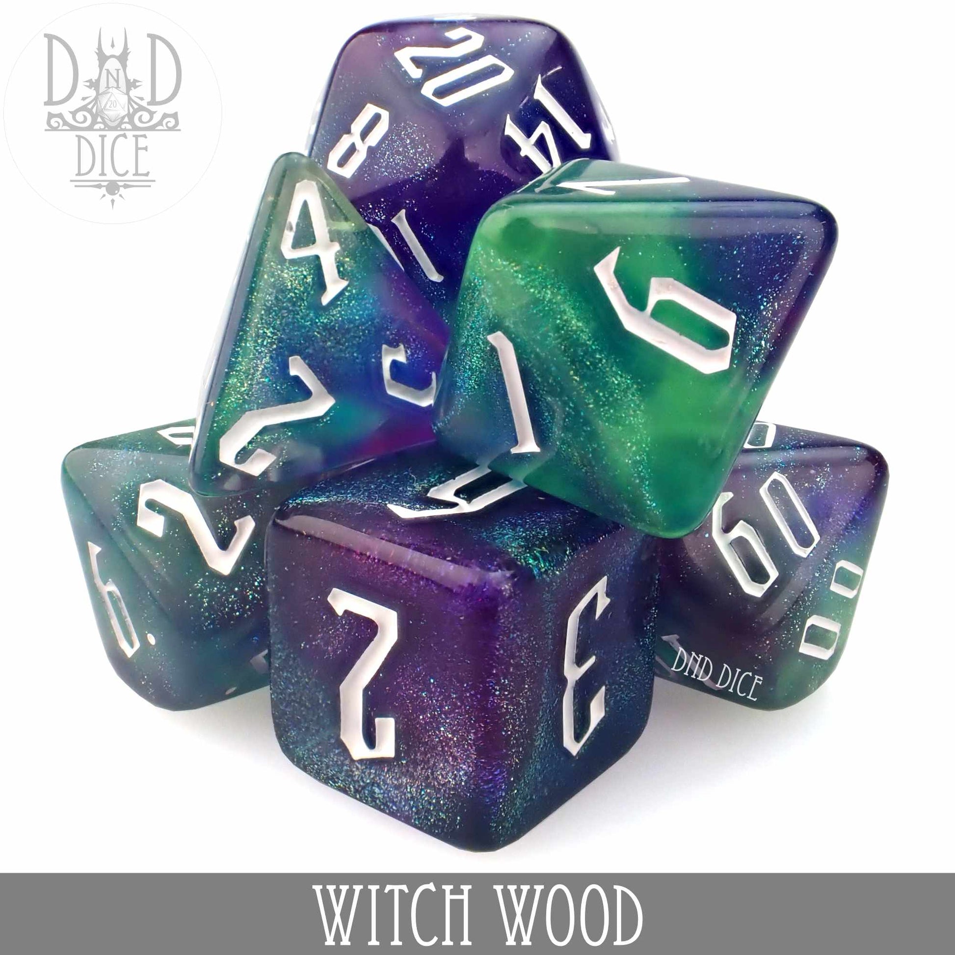 Witch Wood Dice Set - Premium Dice Sets & Games from DND DICE - Just $10! Shop now at Game Crave Tournament Store