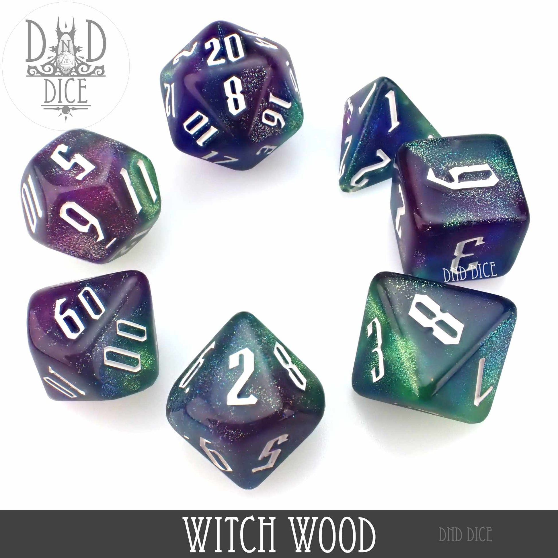 Witch Wood Dice Set - Premium Dice Sets & Games from DND DICE - Just $10! Shop now at Game Crave Tournament Store