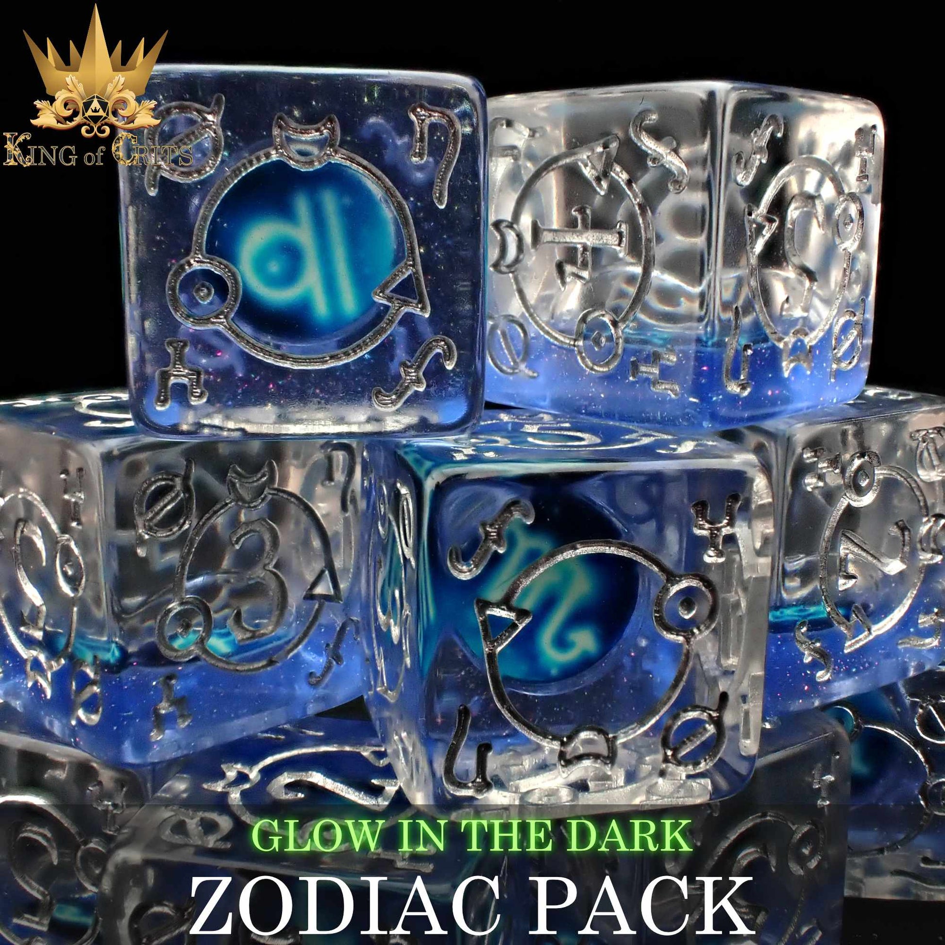 Zodiac Pack 12D6 Dice Set (Gift Box) - Premium Dice Sets & Games from DND DICE - Just $25! Shop now at Game Crave Tournament Store