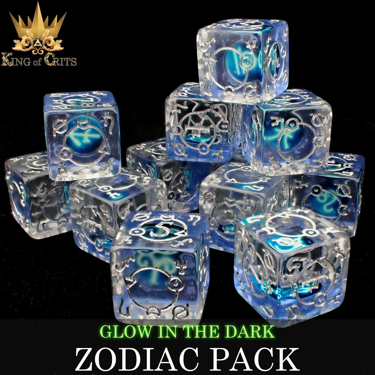 Zodiac Pack 12D6 Dice Set (Gift Box) - Premium Dice Sets & Games from DND DICE - Just $25! Shop now at Game Crave Tournament Store