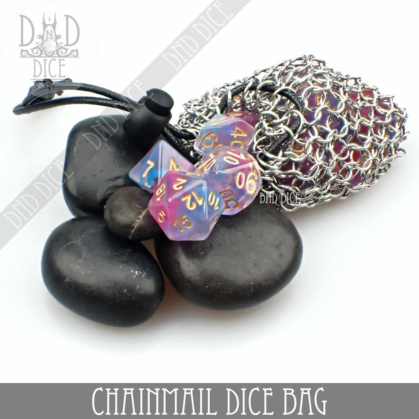 Chainmail Dice Bag - Premium Dice Sets & Games from DND DICE - Just $20! Shop now at Game Crave Tournament Store