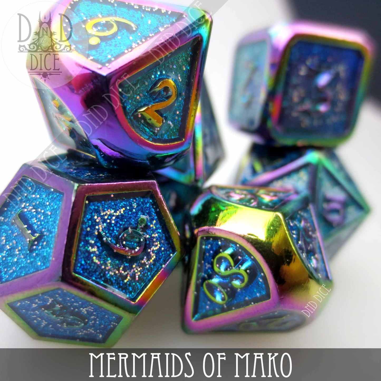 Mermaids of Mako Metal Dice Set - Premium Dice Sets & Games from DND DICE - Just $30! Shop now at Game Crave Tournament Store