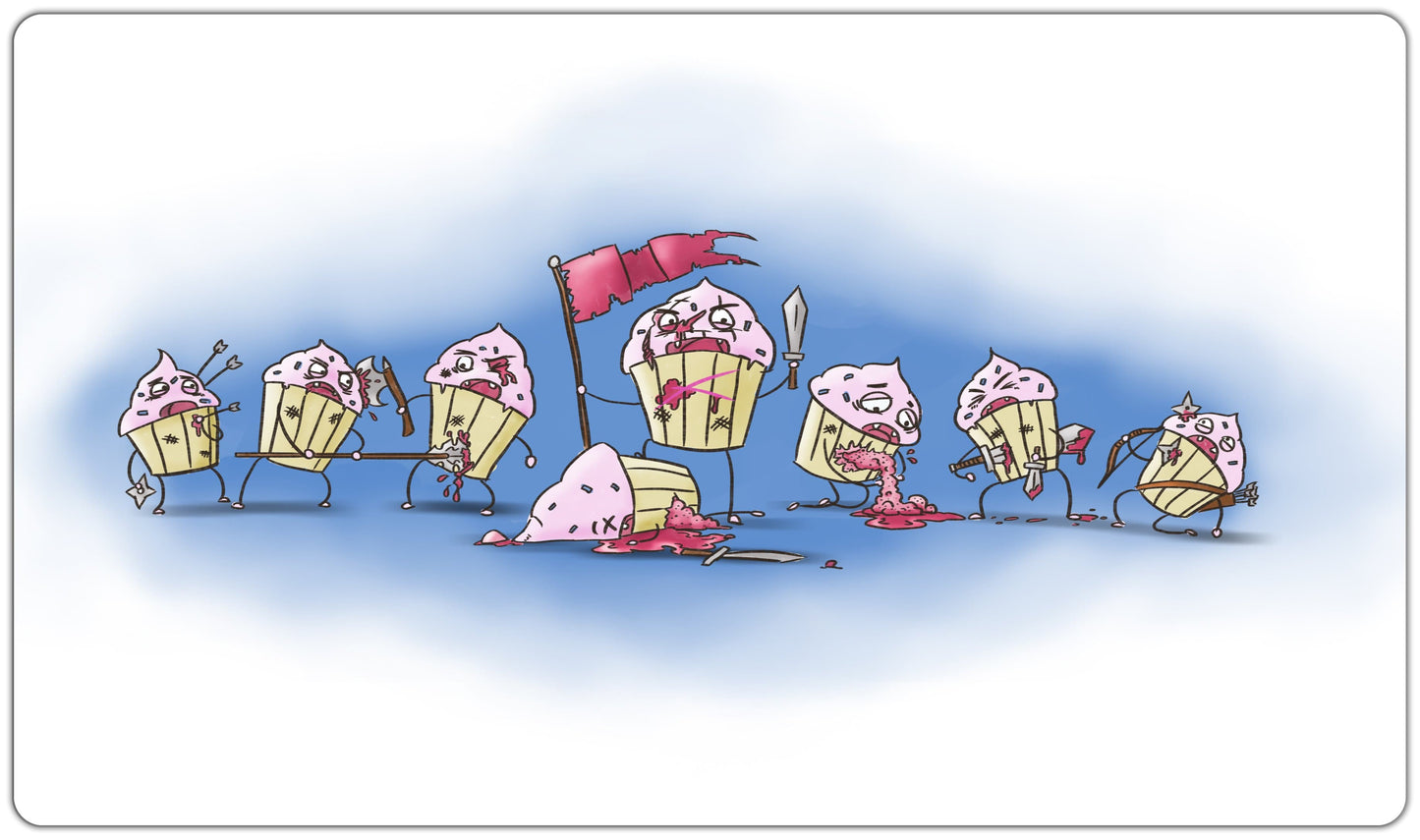 War of the Cupcakes Playmat - Premium Playmat from Inked Gaming - Just $34.99! Shop now at Game Crave Tournament Store