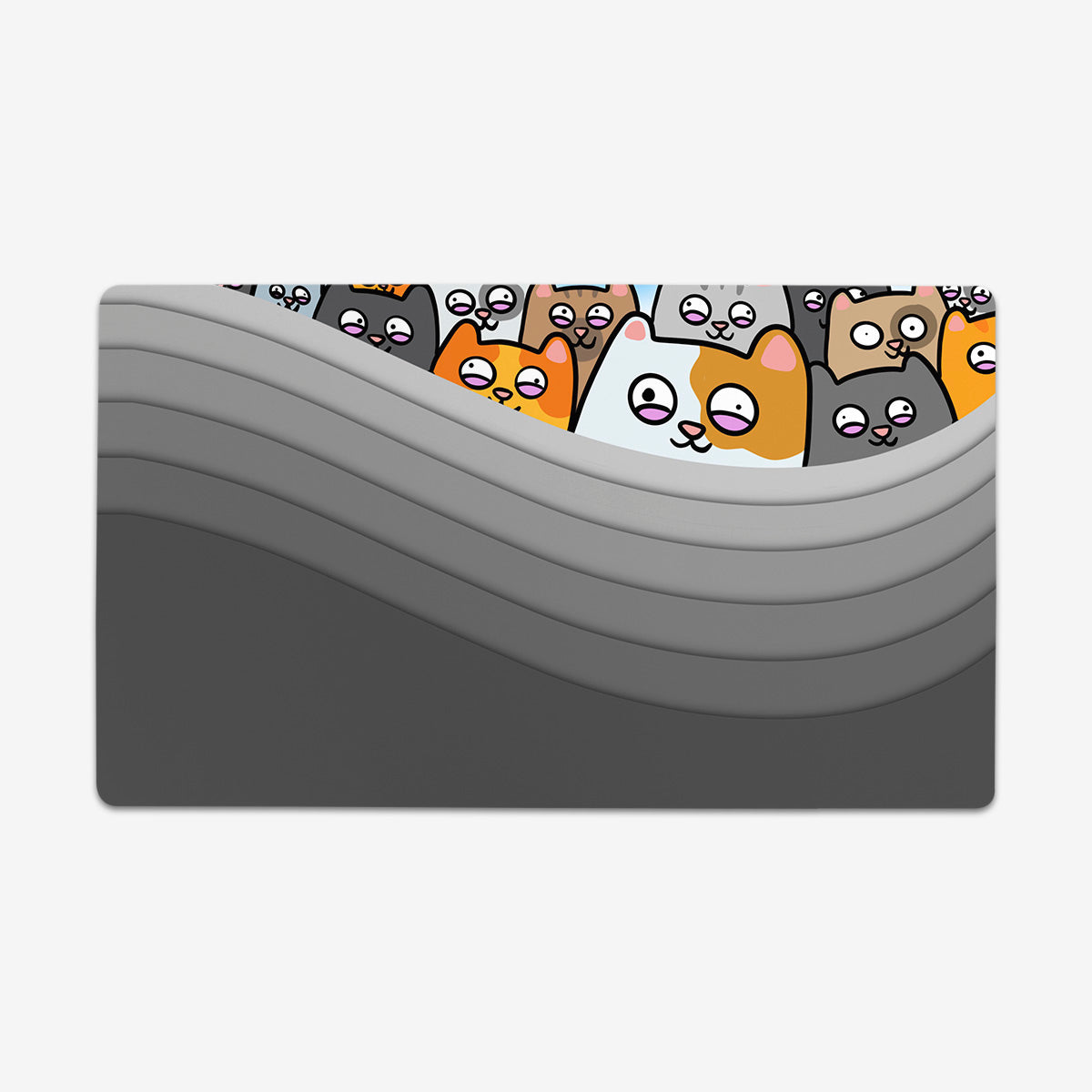 When life is Grey, Have Cats Playmat - Premium Playmat from Inked Gaming - Just $34.99! Shop now at Game Crave Tournament Store