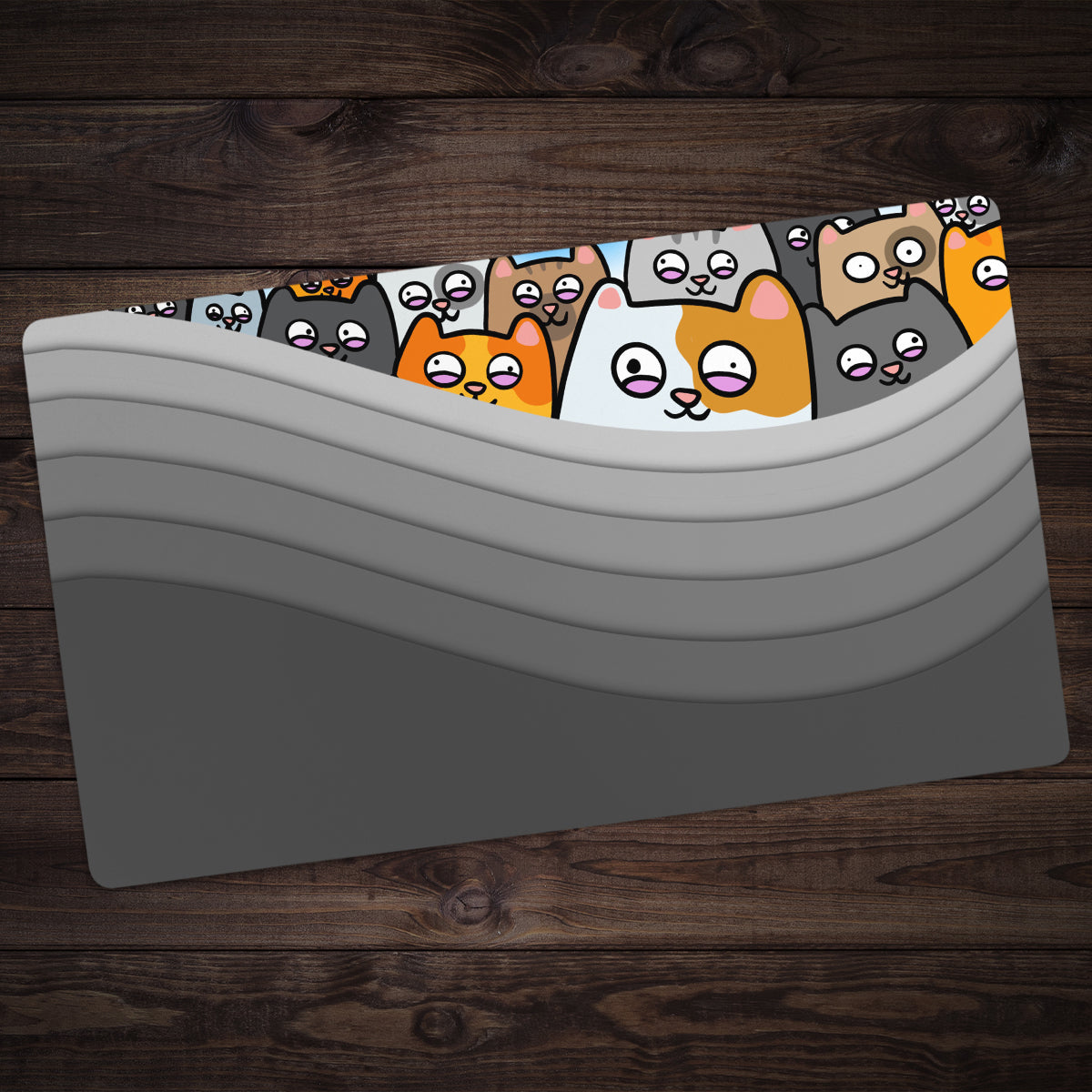 When life is Grey, Have Cats Playmat - Premium Playmat from Inked Gaming - Just $34.99! Shop now at Game Crave Tournament Store