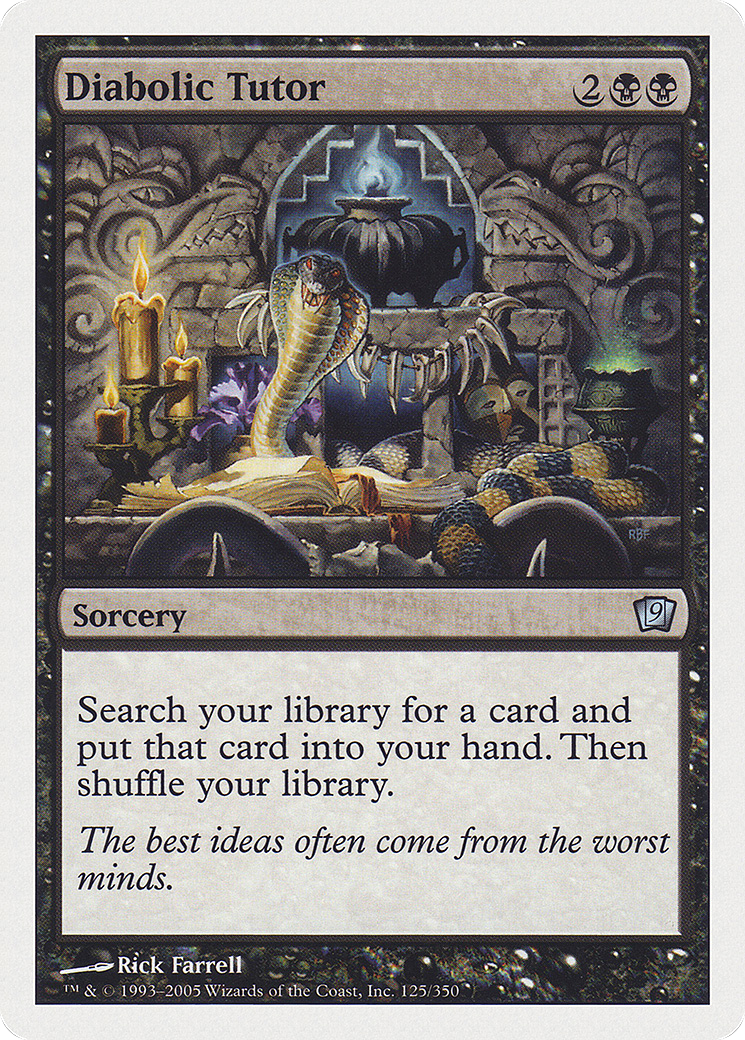 Diabolic Tutor (9ED-125) - Ninth Edition