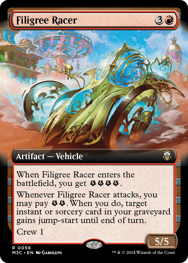 Filigree Racer (M3C-056) - Modern Horizons 3 Commander: (Extended Art) Foil - Premium MTG Single from Wizards of the Coast - Just $0.25! Shop now at Game Crave Tournament Store