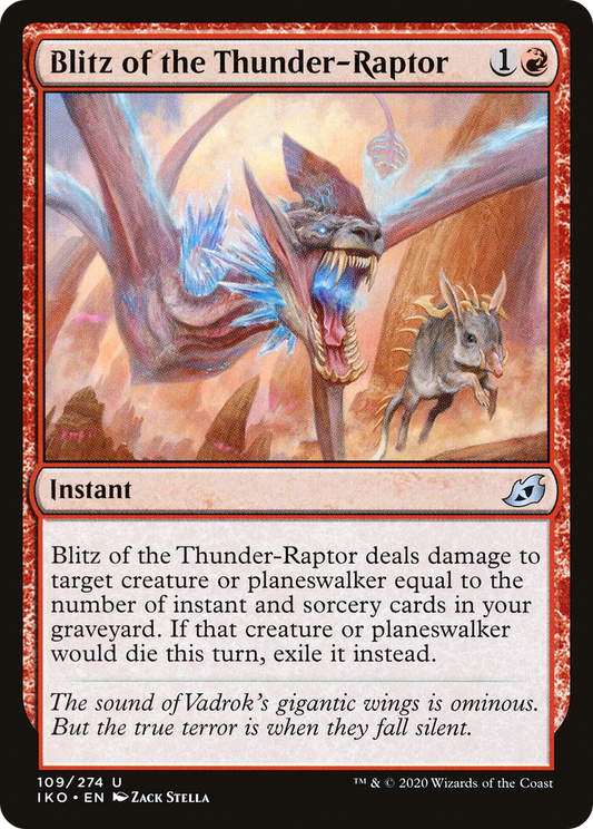Blitz of the Thunder-Raptor (IKO-109) - Ikoria: Lair of Behemoths Foil