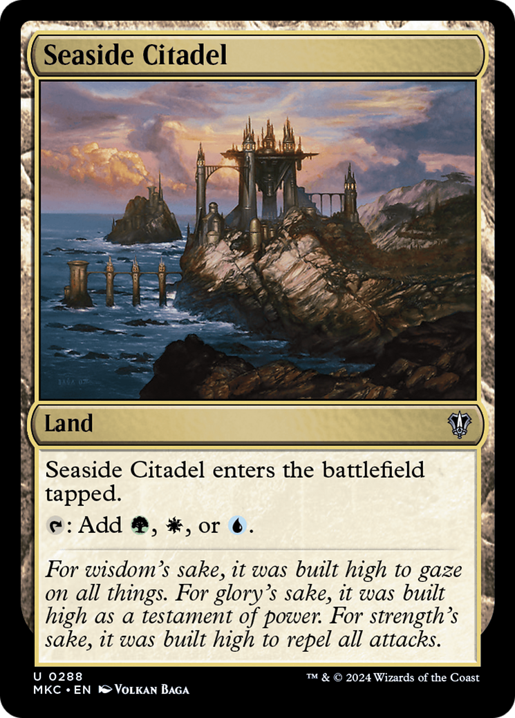 Seaside Citadel (MKC-288) - Murders at Karlov Manor Commander - Premium MTG Single from Wizards of the Coast - Just $0.25! Shop now at Game Crave Tournament Store