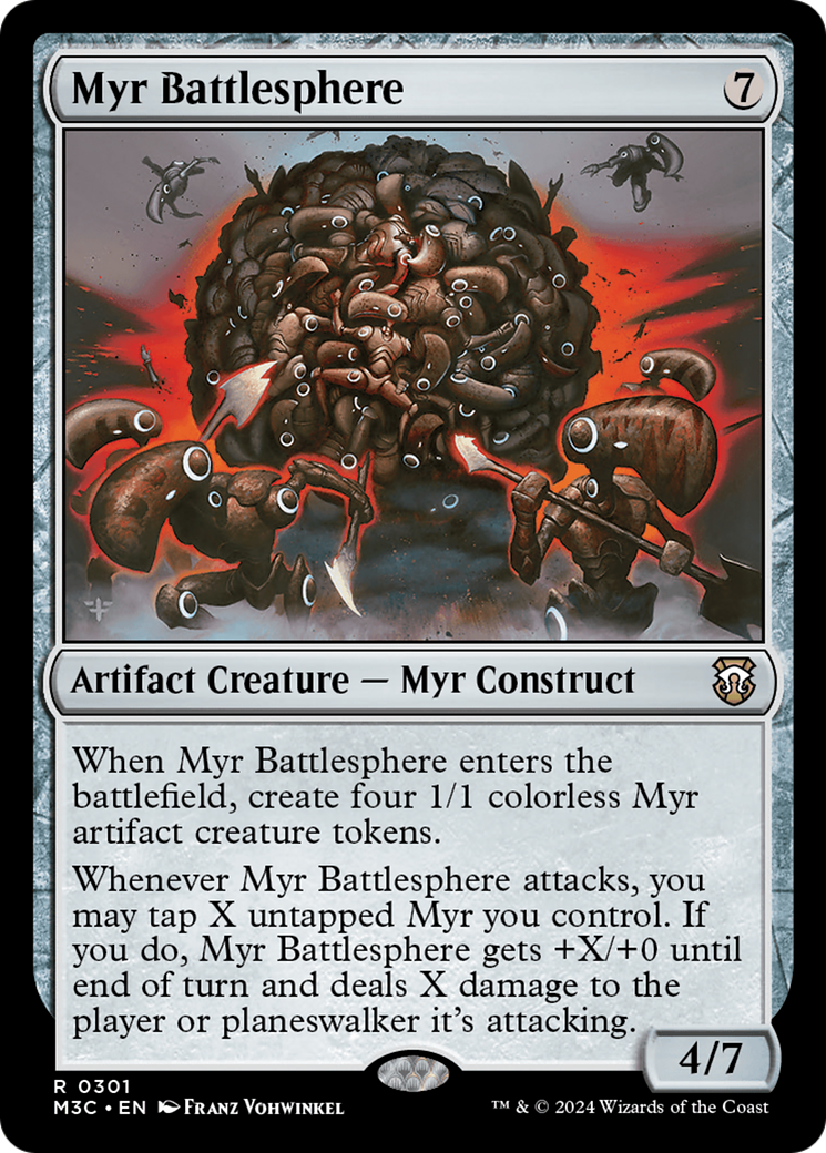 Myr Battlesphere (M3C-301) - Modern Horizons 3 Commander Foil - Premium MTG Single from Wizards of the Coast - Just $0.25! Shop now at Game Crave Tournament Store