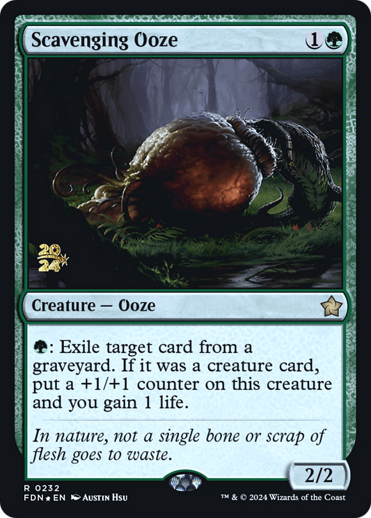 Scavenging Ooze (PRE-232S) - Foundations Promos Foil - Premium MTG Single from Wizards of the Coast - Just $0.11! Shop now at Game Crave Tournament Store