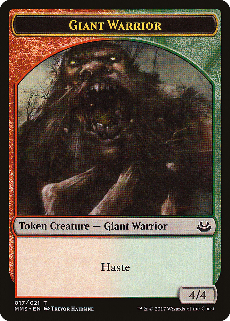 Giant Warrior (TMM3-017) - Modern Masters 2017 Tokens