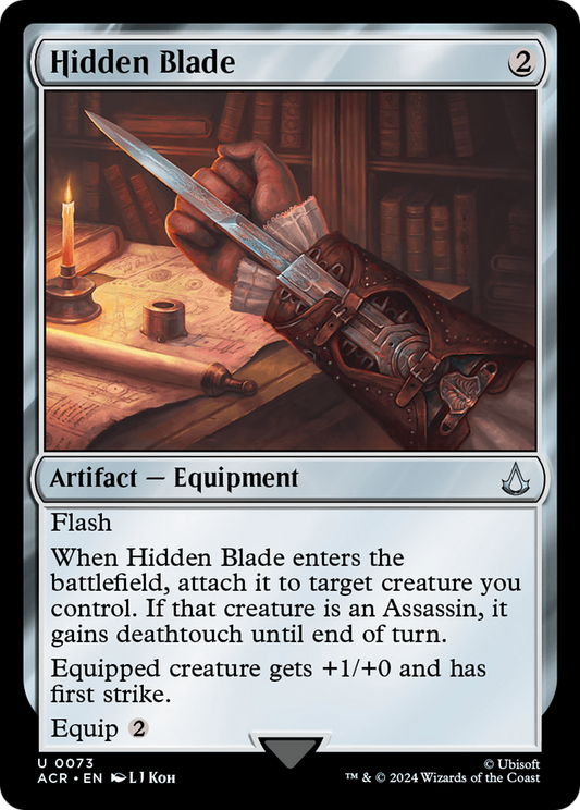 Hidden Blade (ACR-073) - Assassin's Creed Foil - Premium MTG Single from Wizards of the Coast - Just $0.25! Shop now at Game Crave Tournament Store