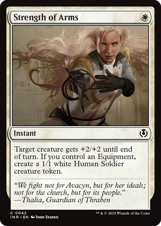 Strength of Arms (-042) - Innistrad Remastered - Premium MTG Single from Wizards of the Coast - Just $0.25! Shop now at Game Crave Tournament Store