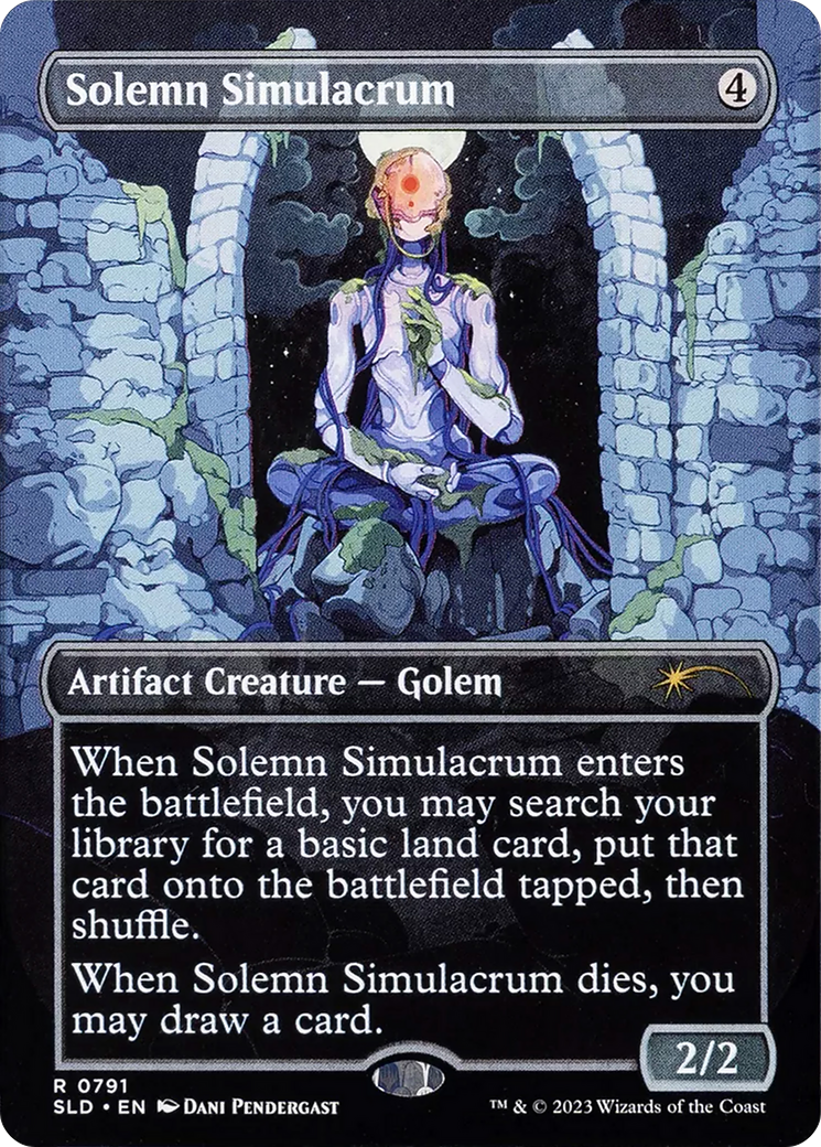 Solemn Simulacrum (SLD-791) - Secret Lair Drop (Borderless) - Premium MTG Single from Wizards of the Coast - Just $5.47! Shop now at Game Crave Tournament Store
