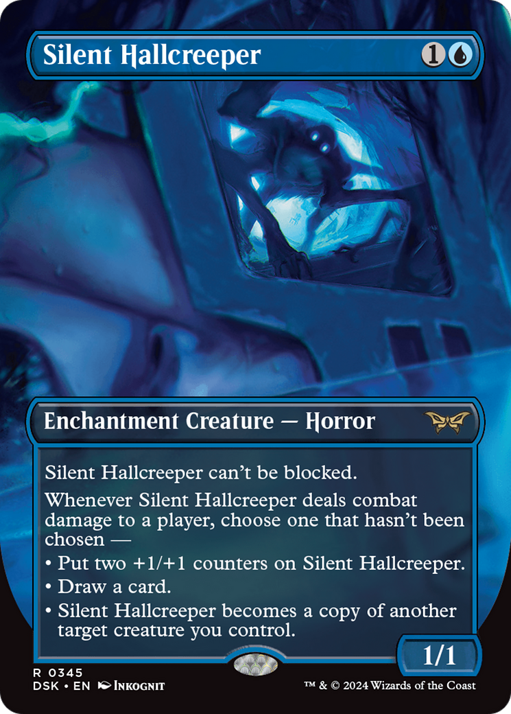 Silent Hallcreeper (DSK-345) - Duskmourn: House of Horror (Borderless) Foil - Premium MTG Single from Wizards of the Coast - Just $1.86! Shop now at Game Crave Tournament Store