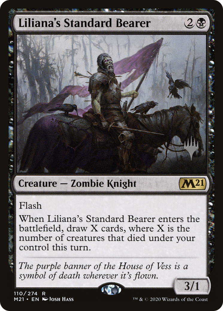 Liliana's Standard Bearer (PM21-110P) - Core Set 2021 Promos Foil