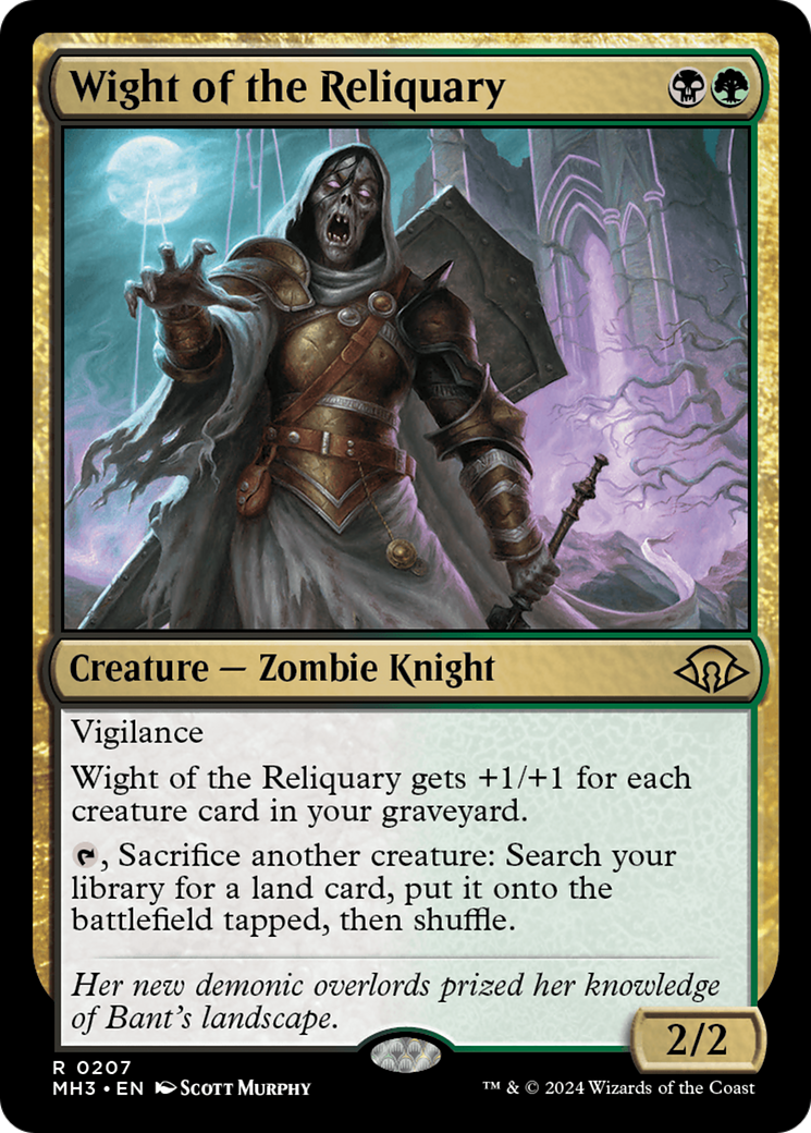 Wight of the Reliquary (MH3-207) - Modern Horizons 3 - Premium MTG Single from Wizards of the Coast - Just $1.27! Shop now at Game Crave Tournament Store